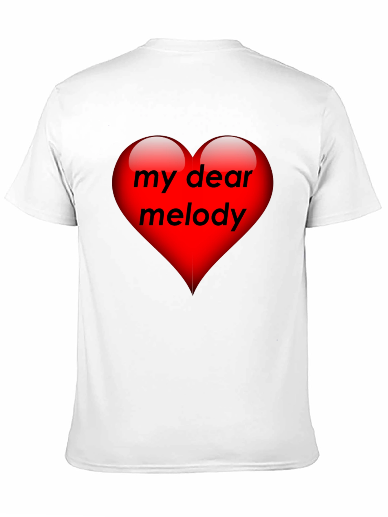 Black My Dear Melody Heart Graphic T-Shirt view 11