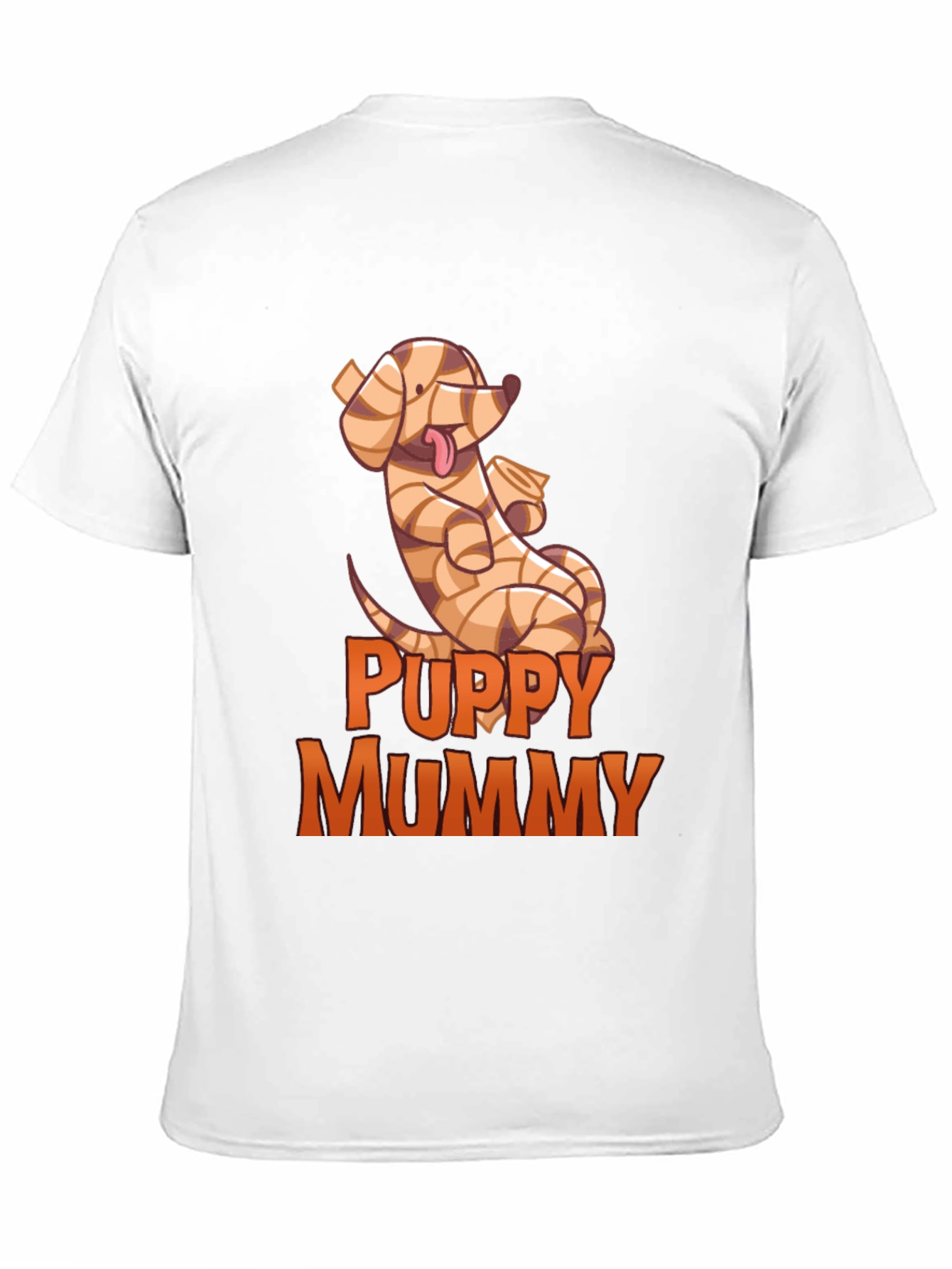 Black Puppy Mummy T-Shirt - Funny Halloween Dog Tee view 11