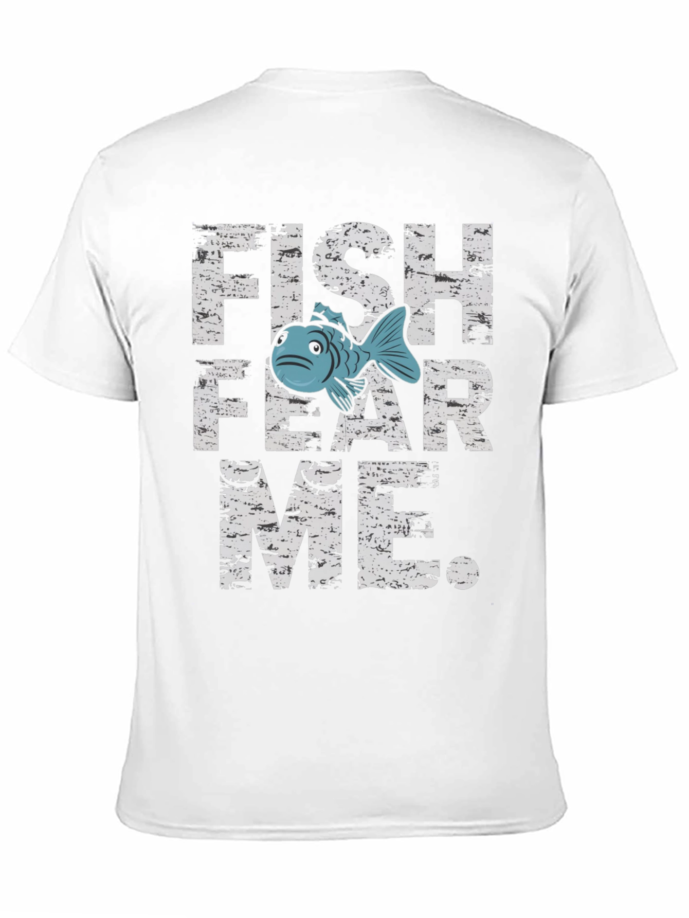 Black Fish Fear Me Graphic Tee - Black Cotton T-Shirt view 11