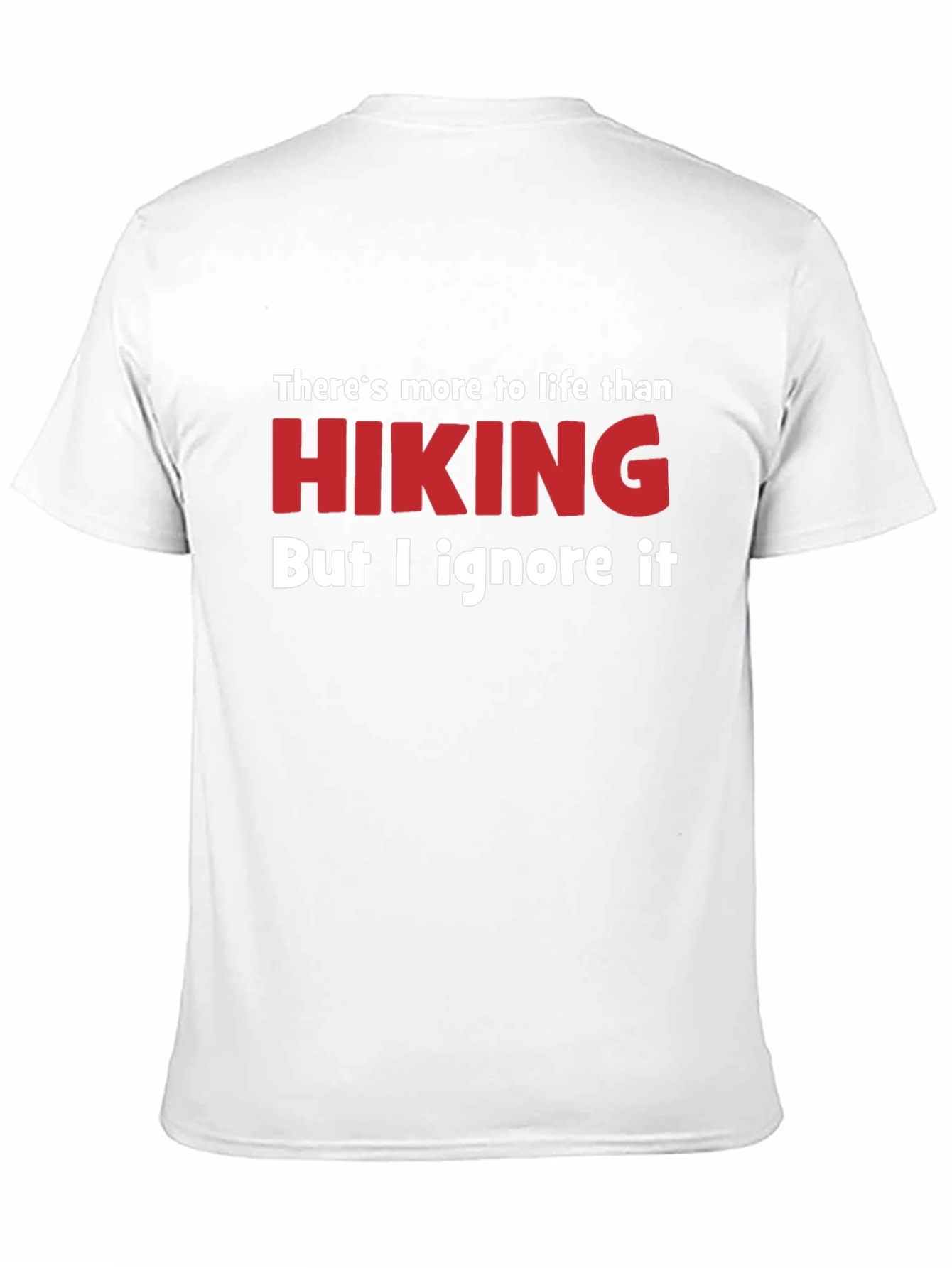 Black Funny Hiking T-Shirt - Ignore Life view 11