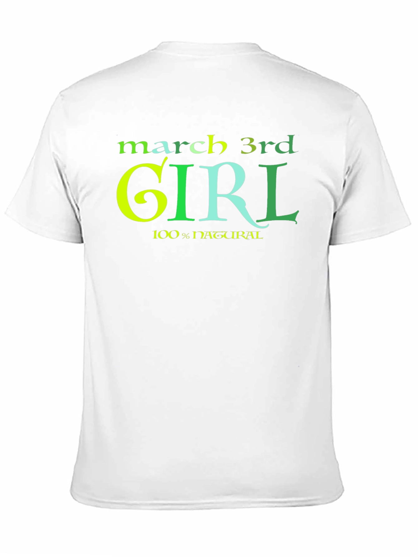 Black March 3rd Girl T-Shirt - 100% Natural view 11