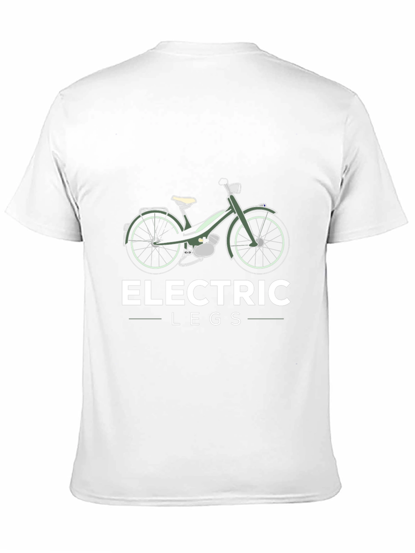 Black Electric Legs Moped T-Shirt view 11