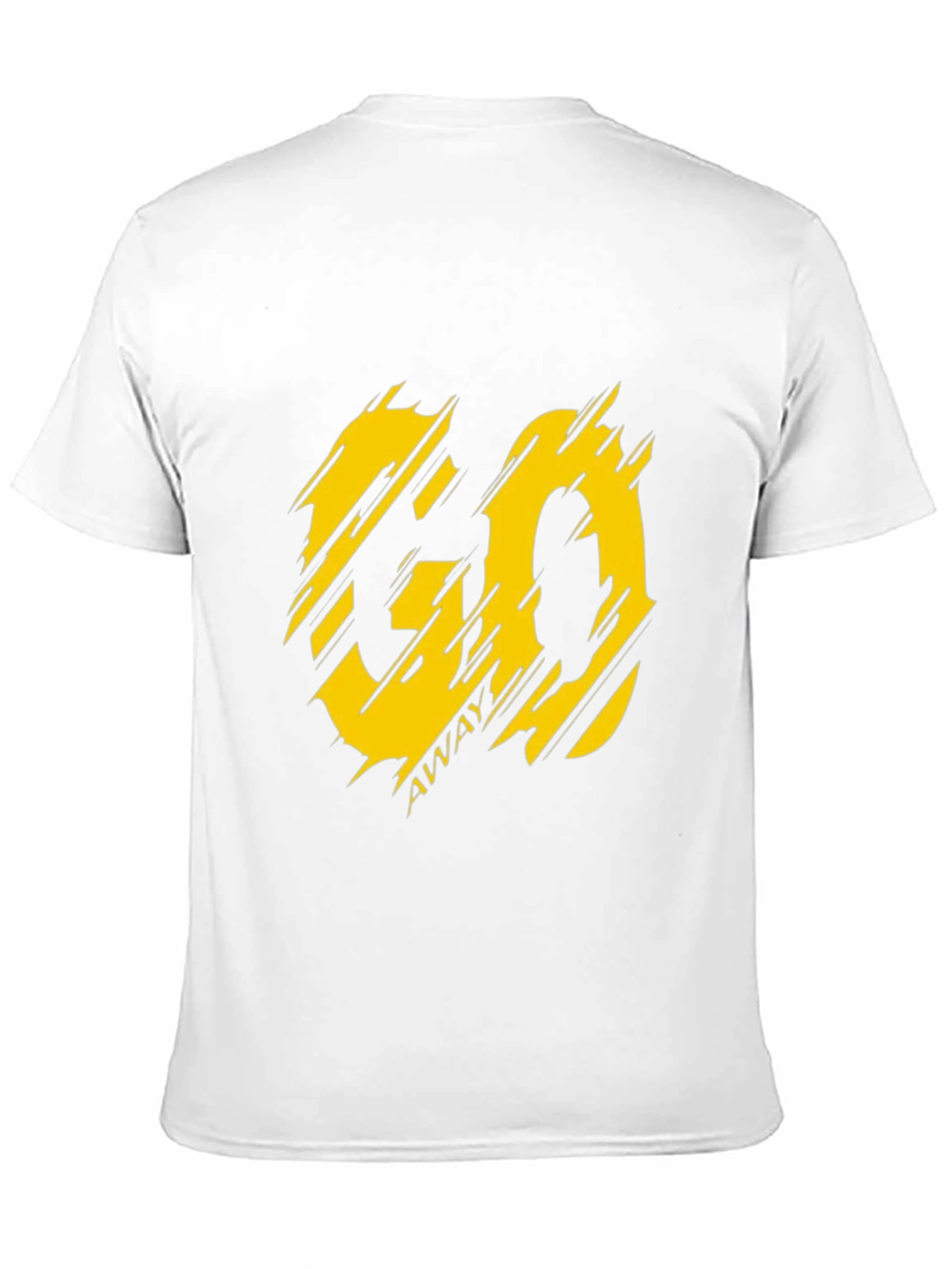 Black Go Away Black Graphic Tee - Men's Stylish Casual Shirt view 11