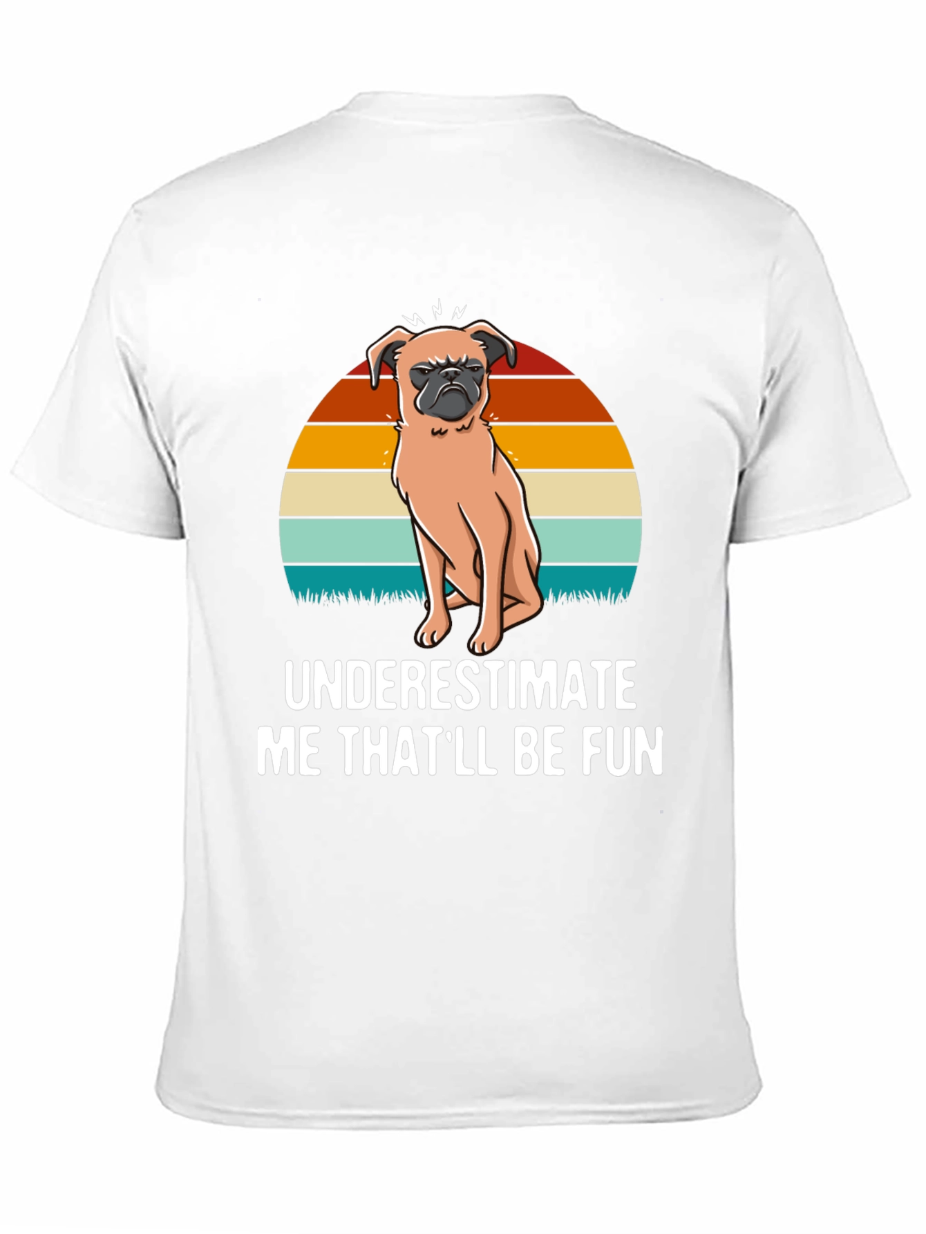 Black Grumpy Dog Graphic Tee - "Underestimate Me That'll Be Fun" view 11