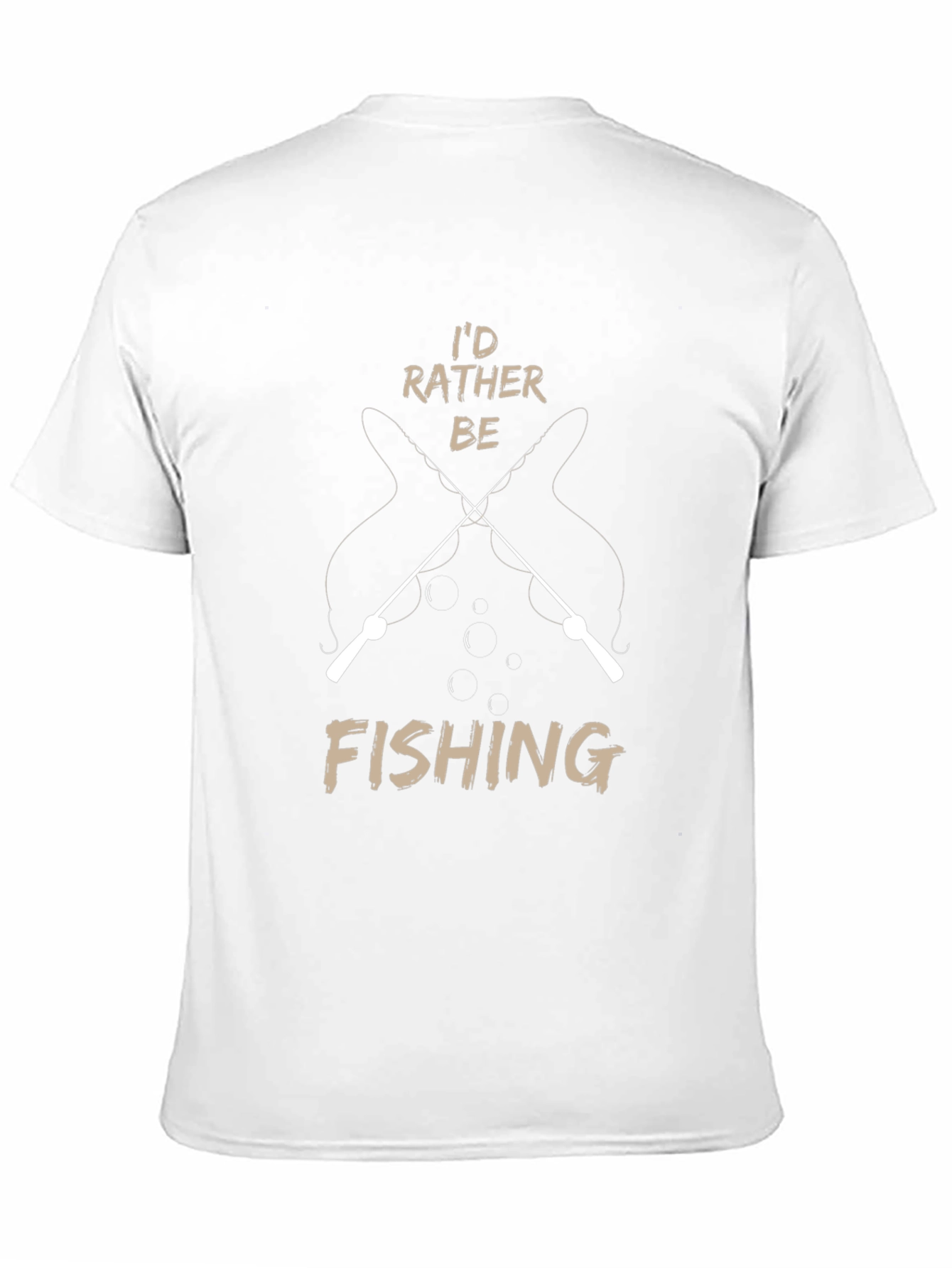 Black I'd Rather Be Fishing Graphic T-Shirt view 11