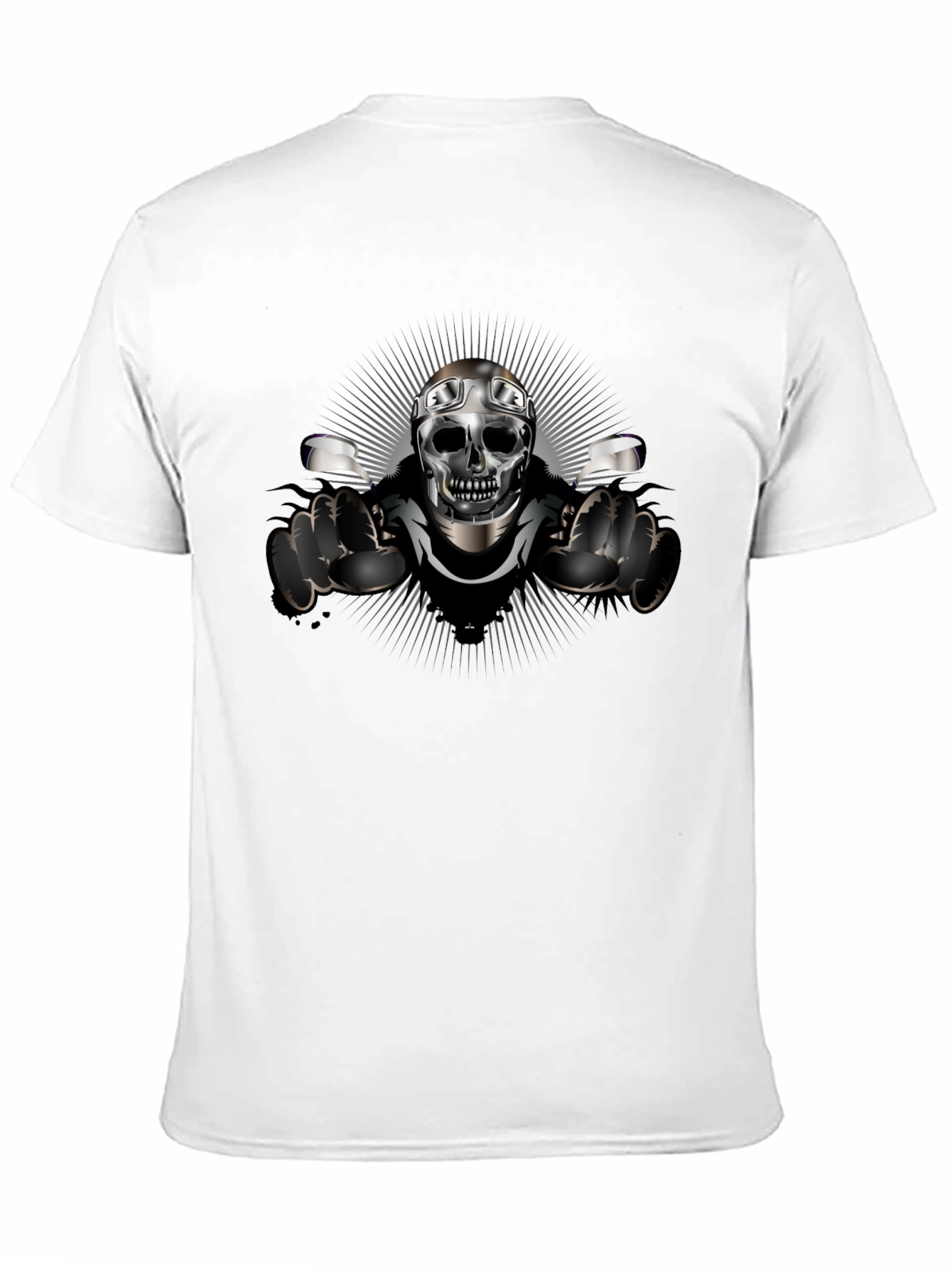 Black Skull Biker T-Shirt - Ride or Die view 11