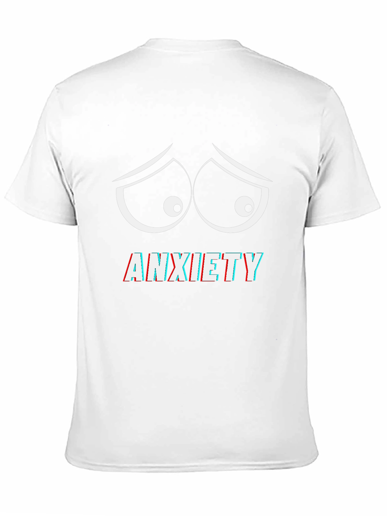 Black Anxiety Eyes Graphic Tee - Comfort Fit view 11