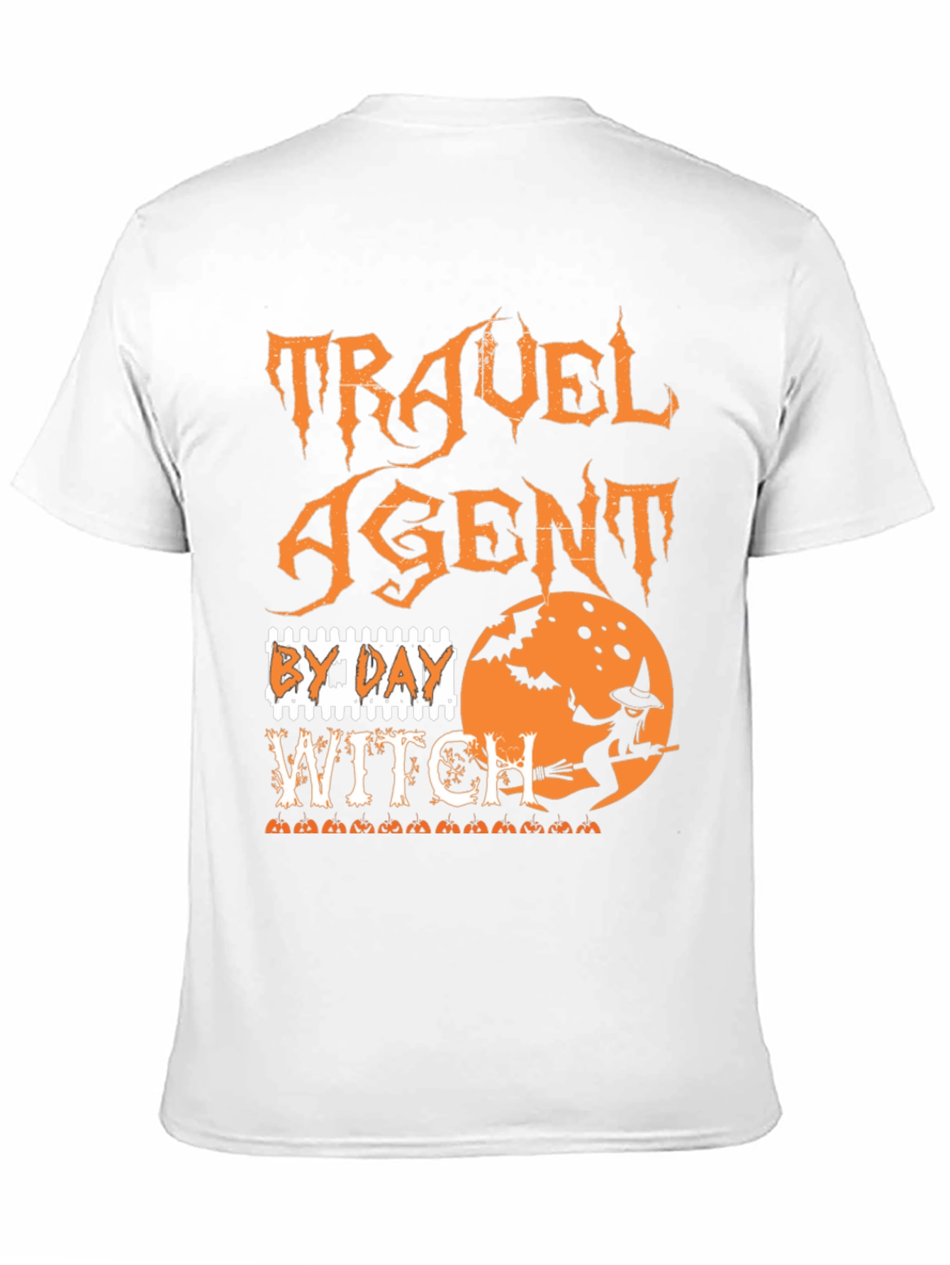 Travel Agent Witch Halloween Graphic Tee - 11