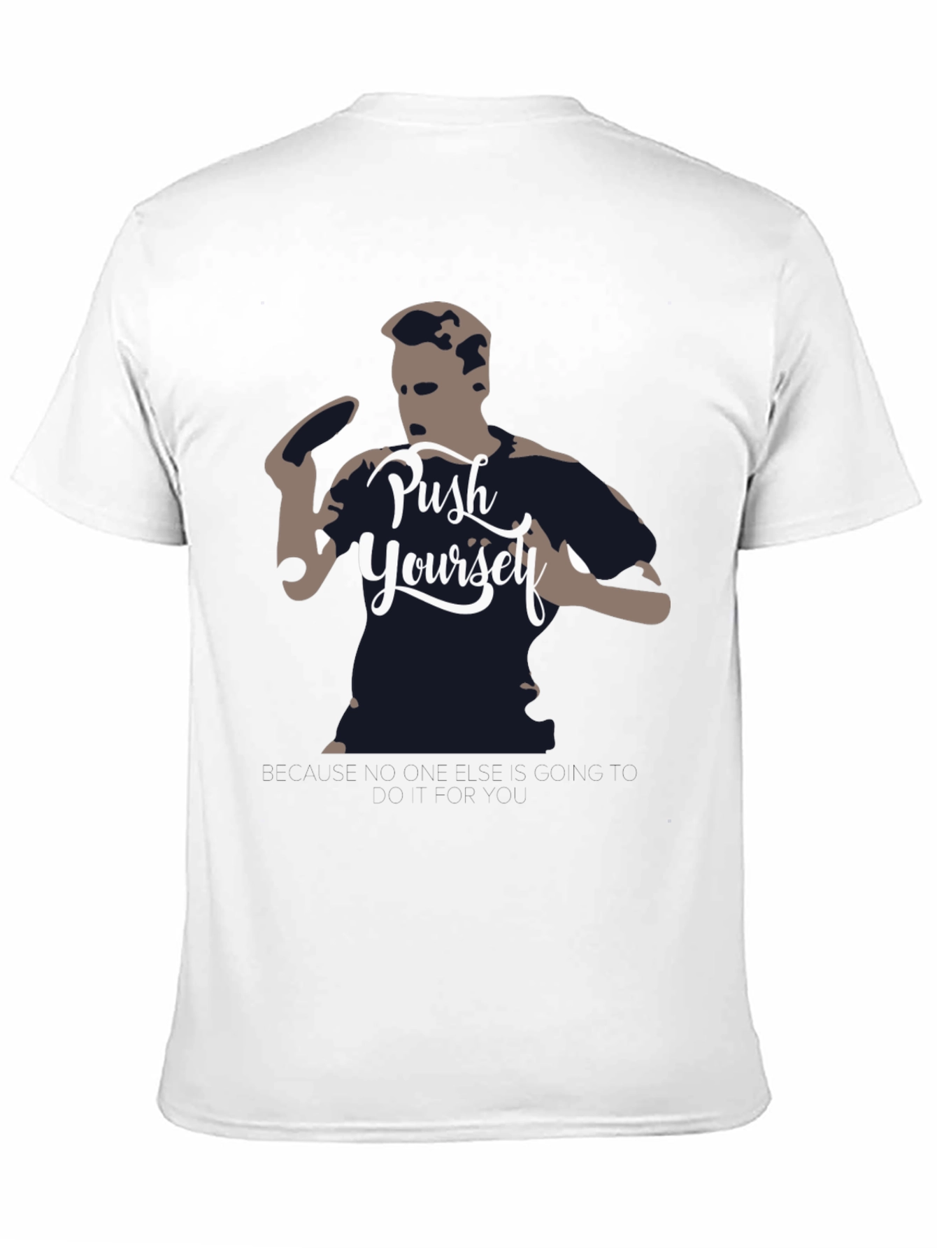 Black Push Yourself Graphic Tee - Black view 11