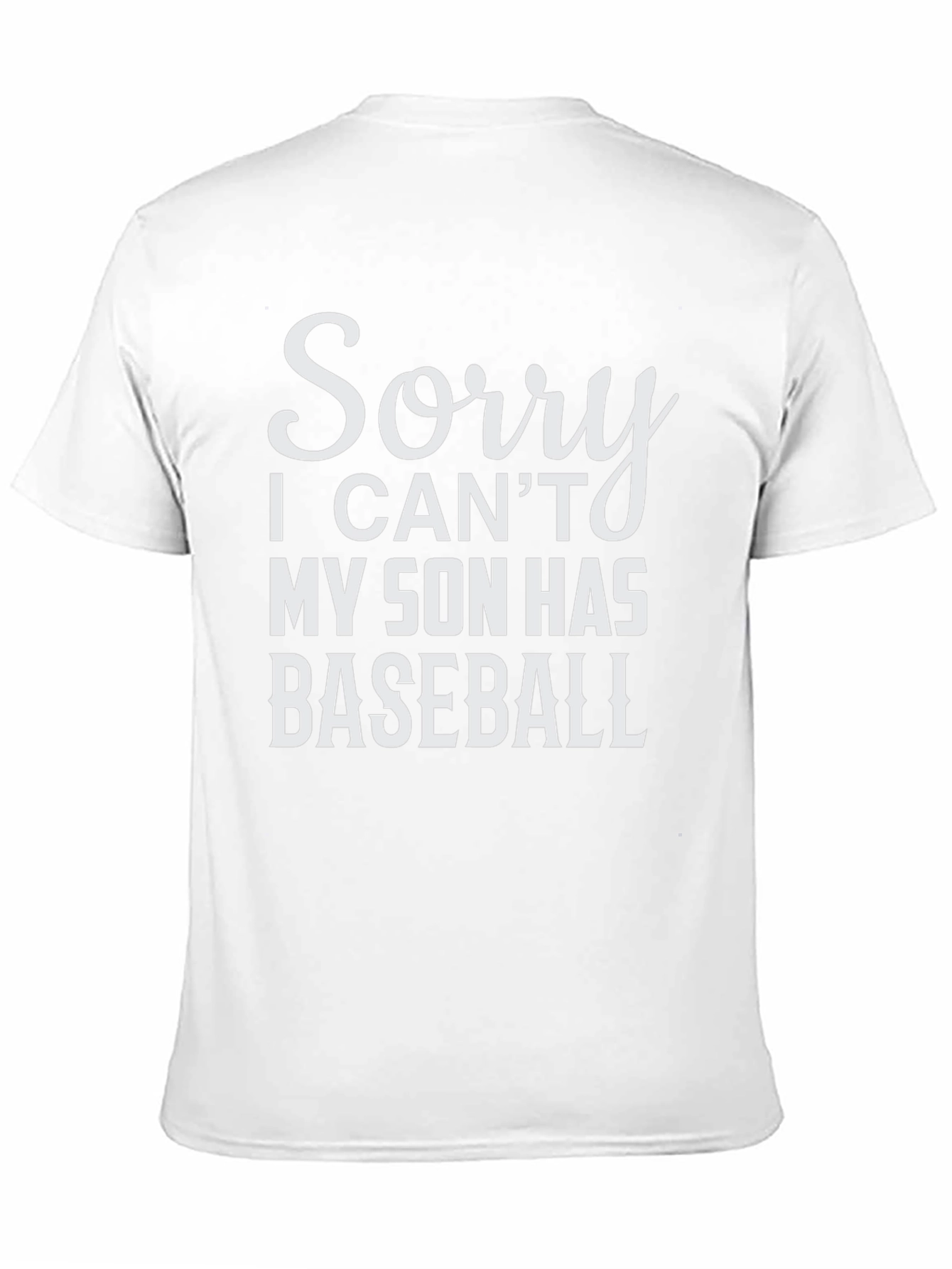 Black Funny Baseball Dad T-Shirt - Son's Baseball Game Tee view 11