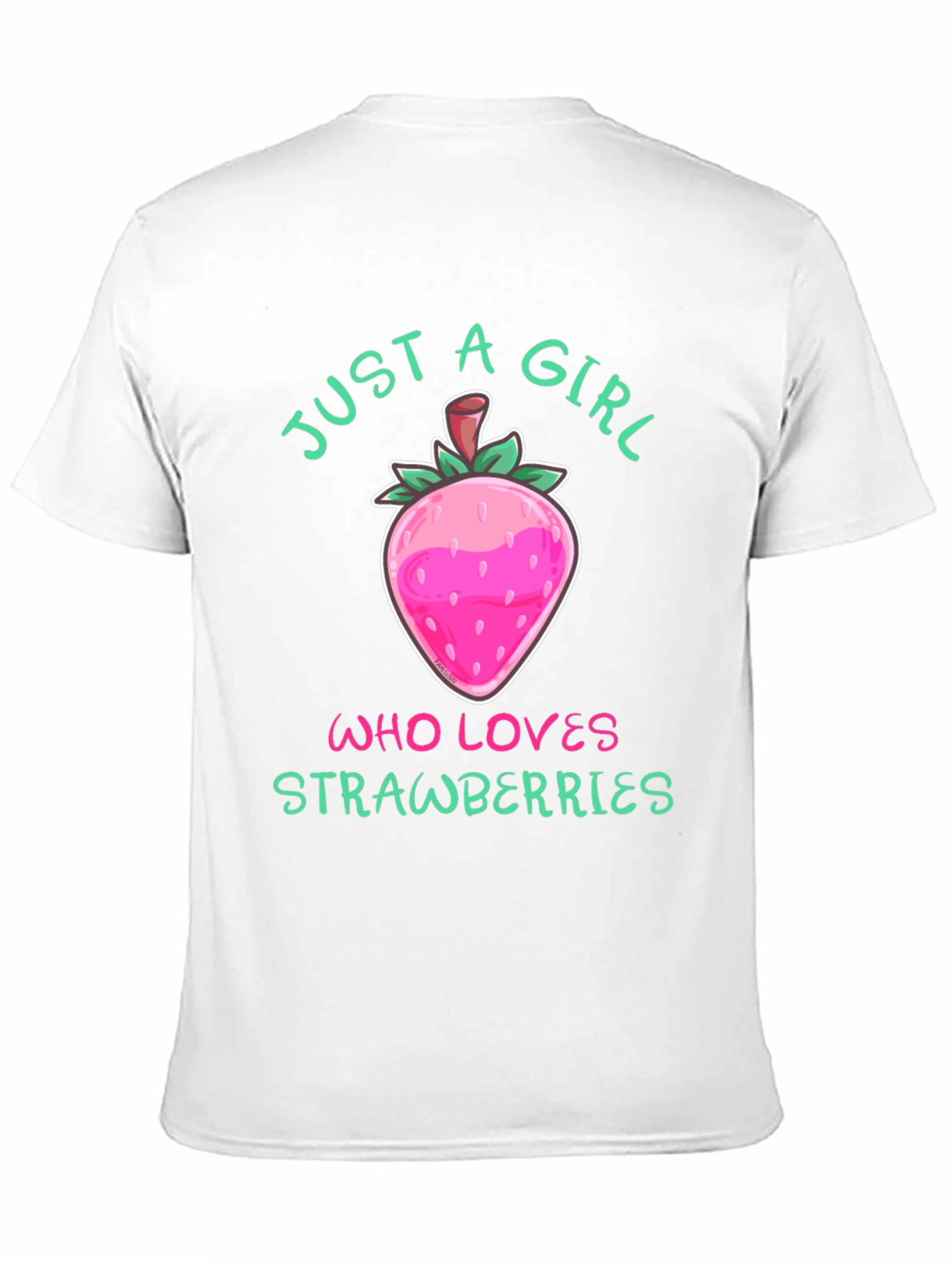 Black Strawberry Lover T-Shirt - Just A Girl Who Loves Strawberries view 11