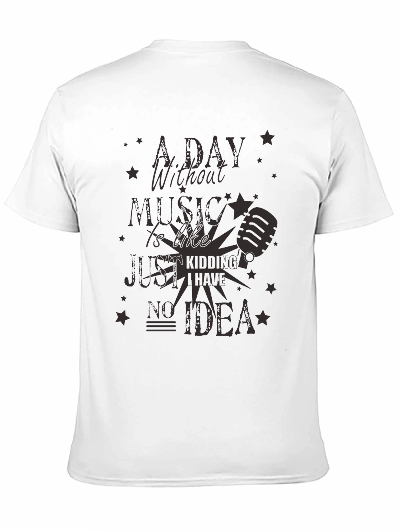 Black Music Lover's Tee: A Day Without Music view 11