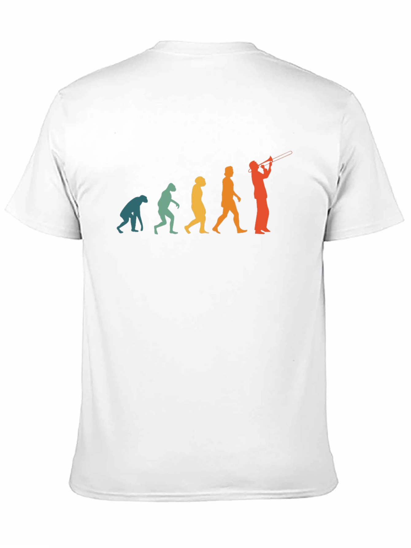 Black Evolution of Trombone Player T-Shirt view 11
