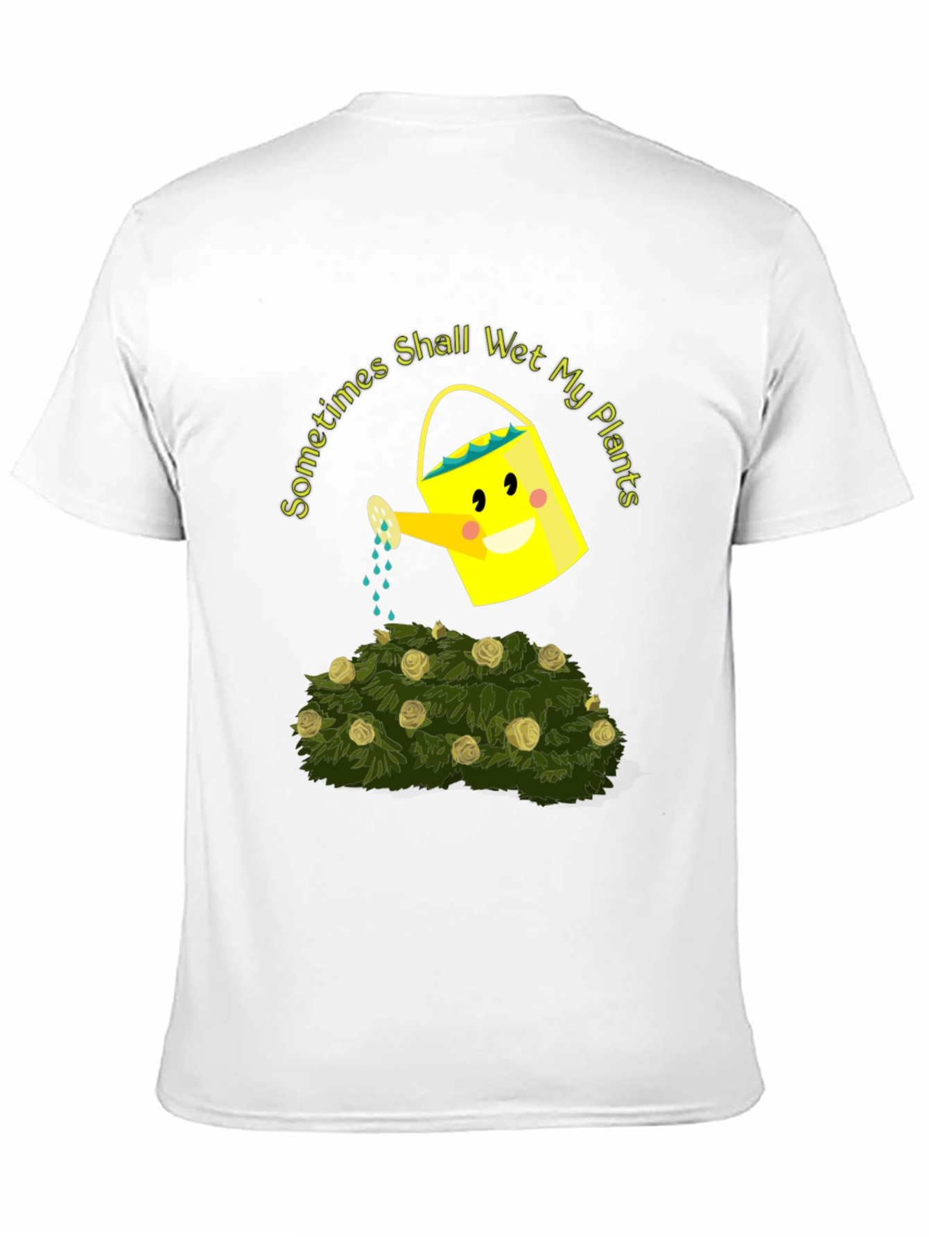 Black Funny Gardening T-Shirt - Sometimes I Shall Wet My Plants view 11