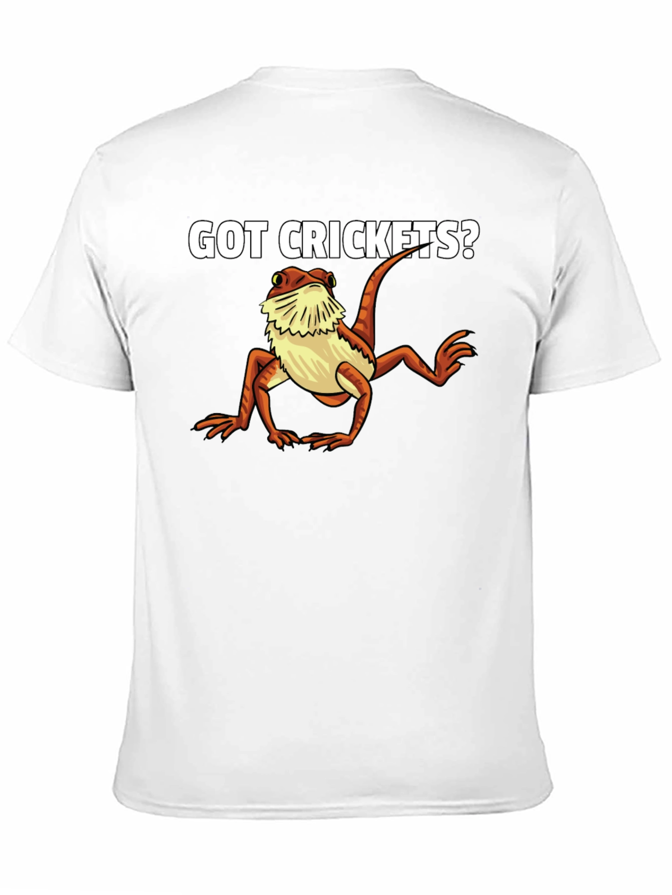 Black Got Crickets? Funny Bearded Dragon T-Shirt view 11