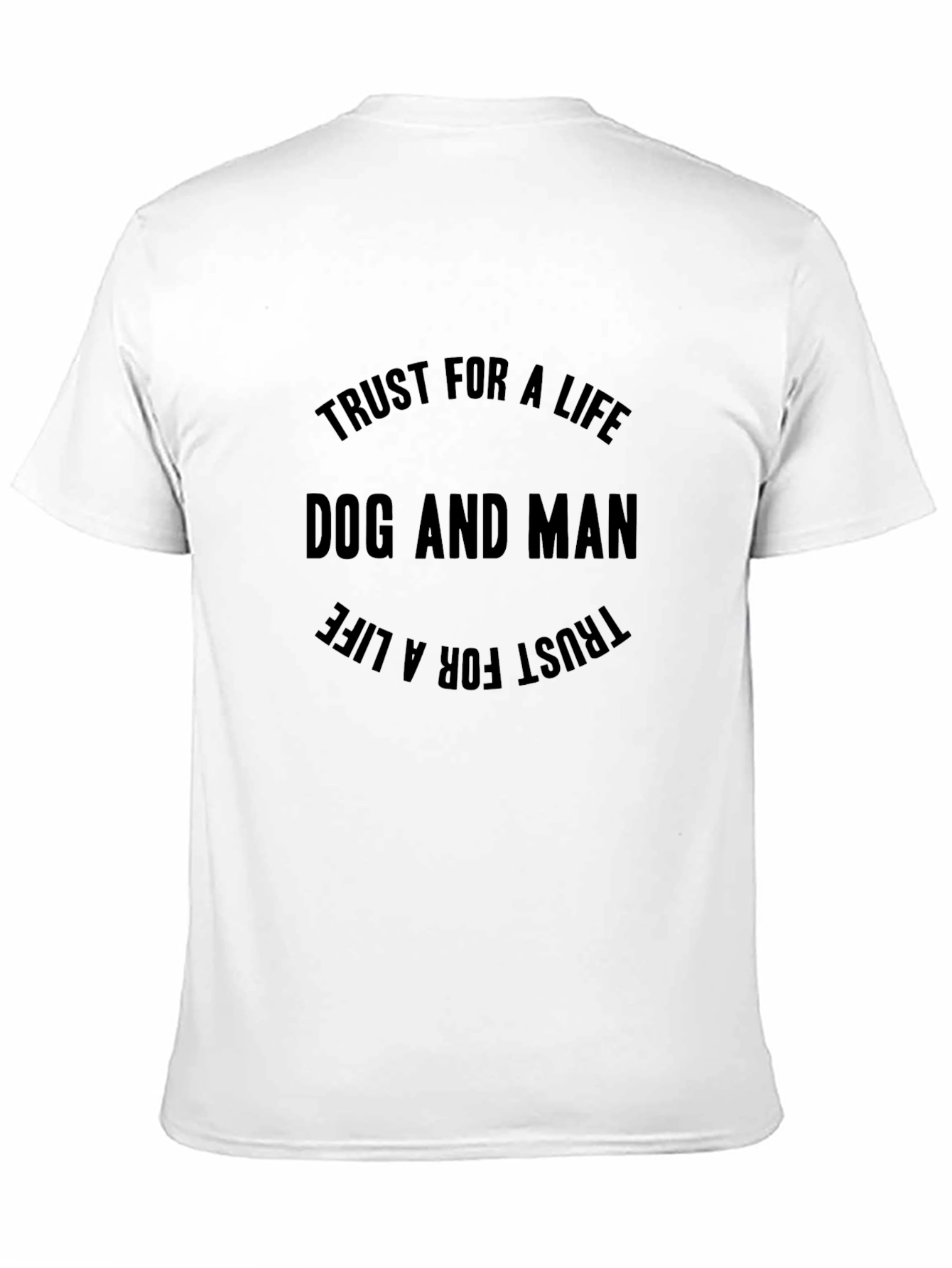 Black Dog and Man Trust T-Shirt - Black Crew Neck Tee view 11