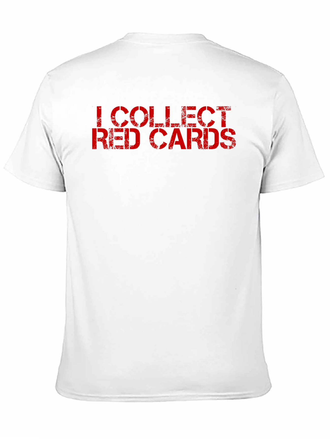 Black I Collect Red Cards - Novelty T-Shirt view 11