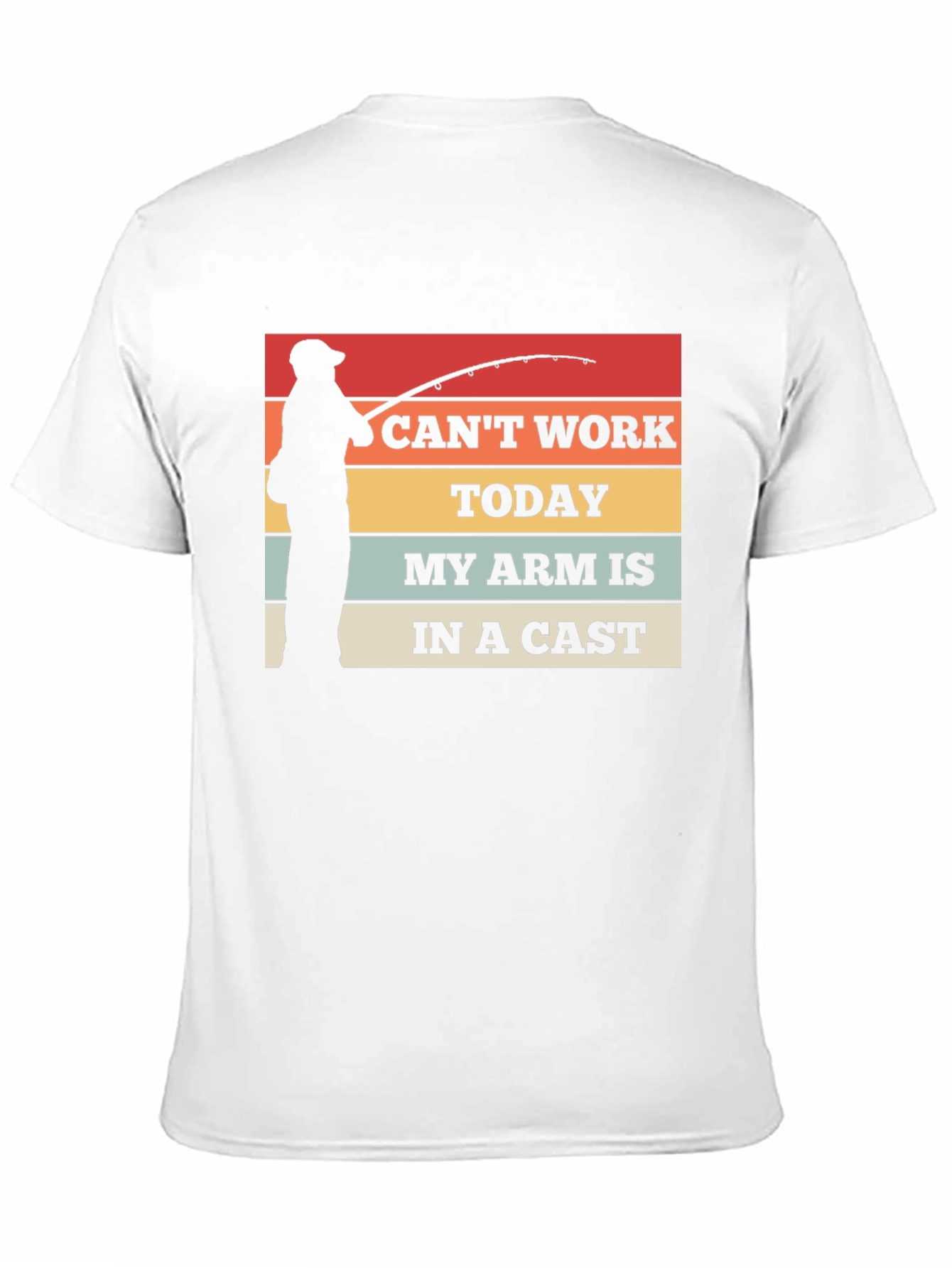 Black Funny Fishing T-Shirt: "I Can't Work Today" view 11