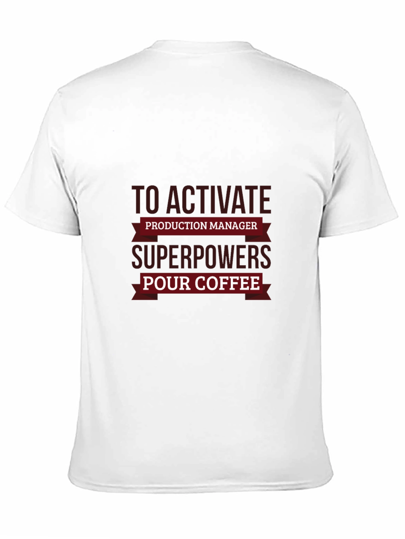 Black Production Manager Superpowers Coffee T-Shirt view 11