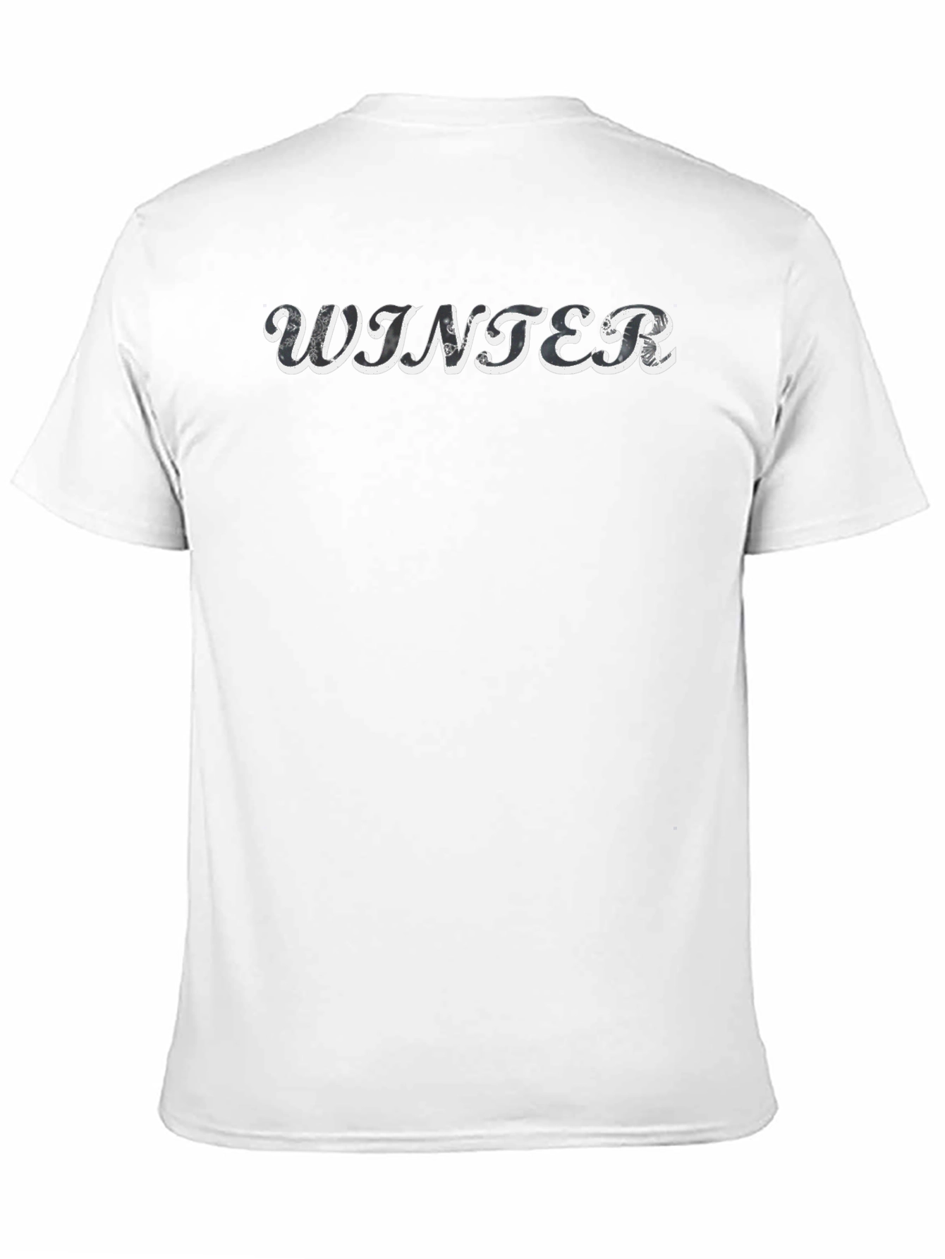 Winter Graphic Print Black T-Shirt - 11