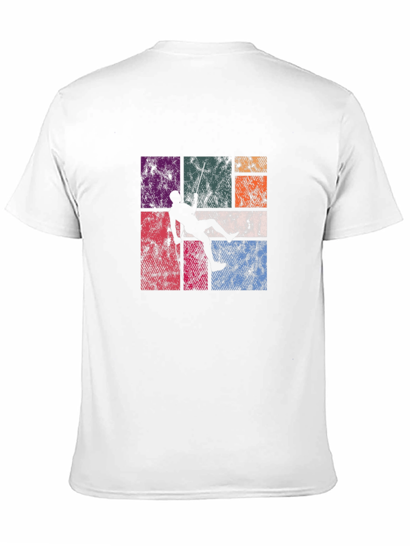 Black Retro Rock Climbing T-Shirt view 11