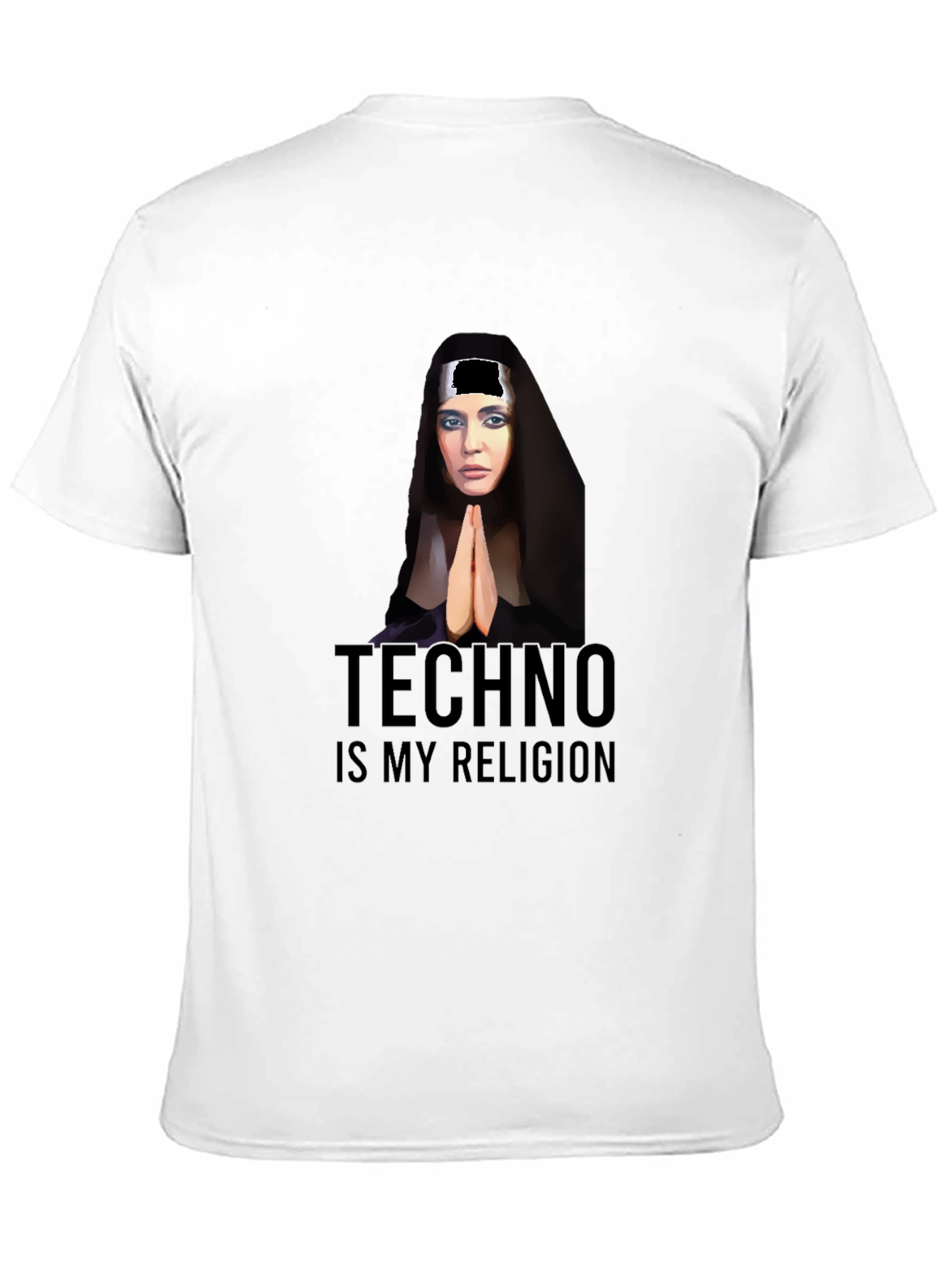 Black Techno is My Religion Graphic T-Shirt view 11