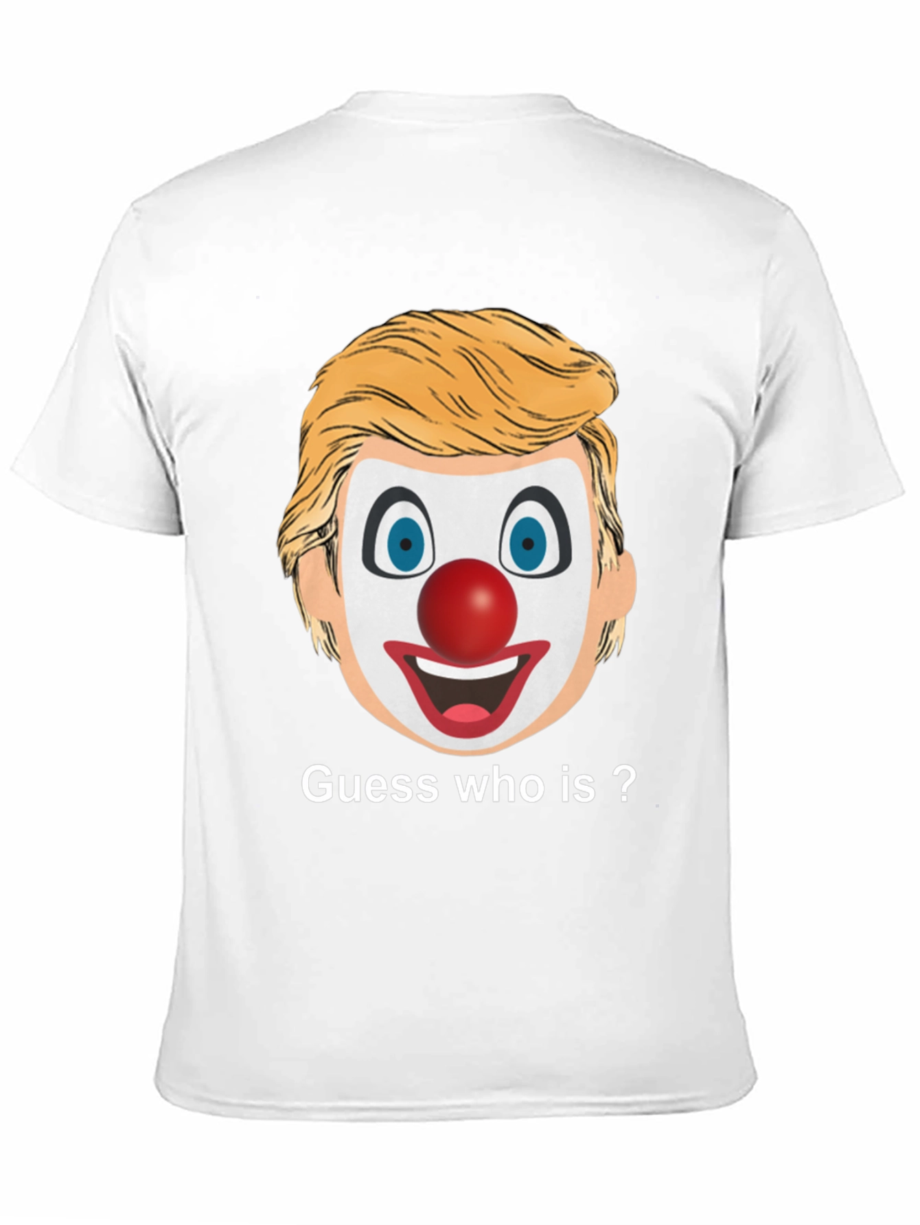 Black Clown Face Guess Who T-Shirt view 11