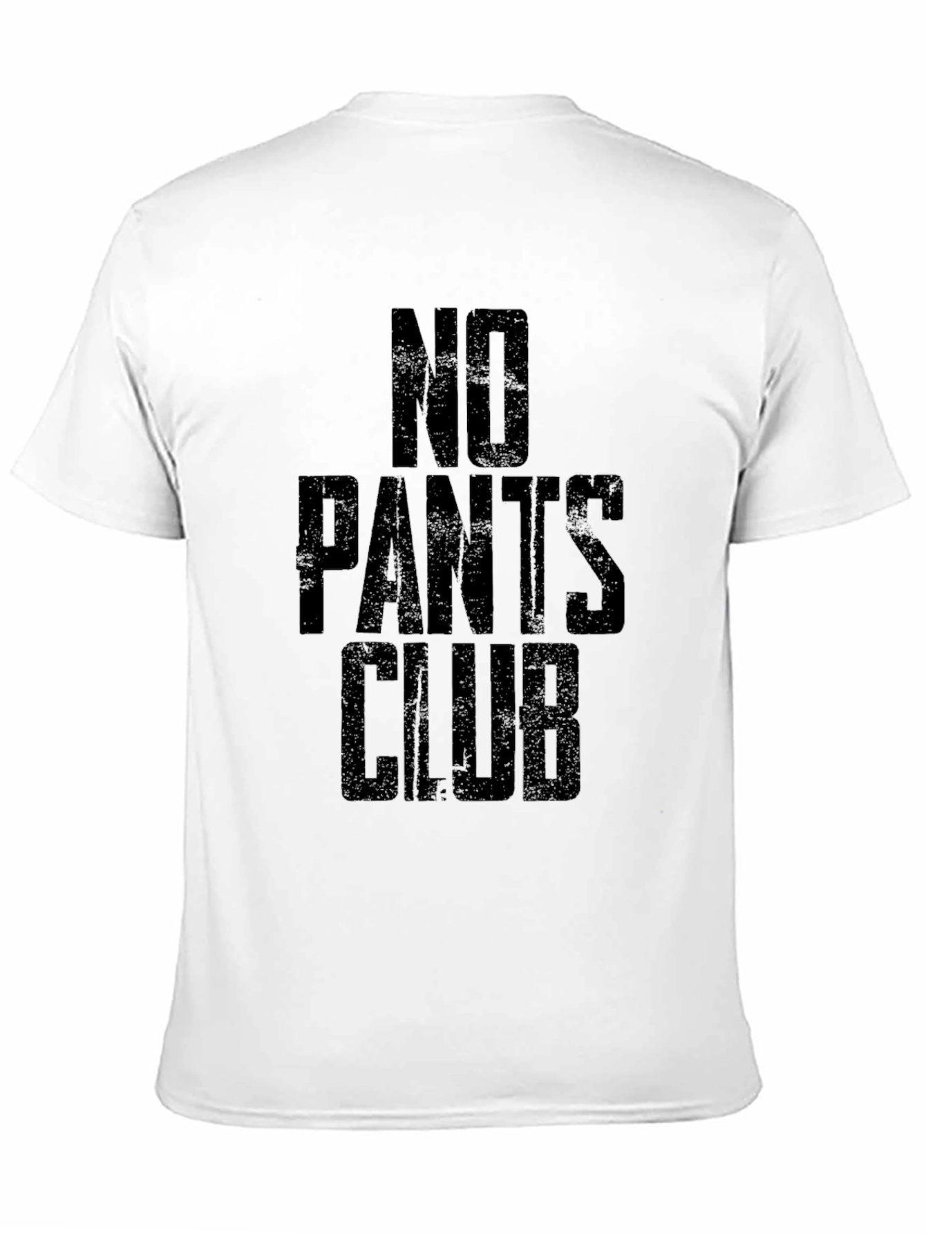 Black No Pants Club T-Shirt -  Black Humor Tee view 11