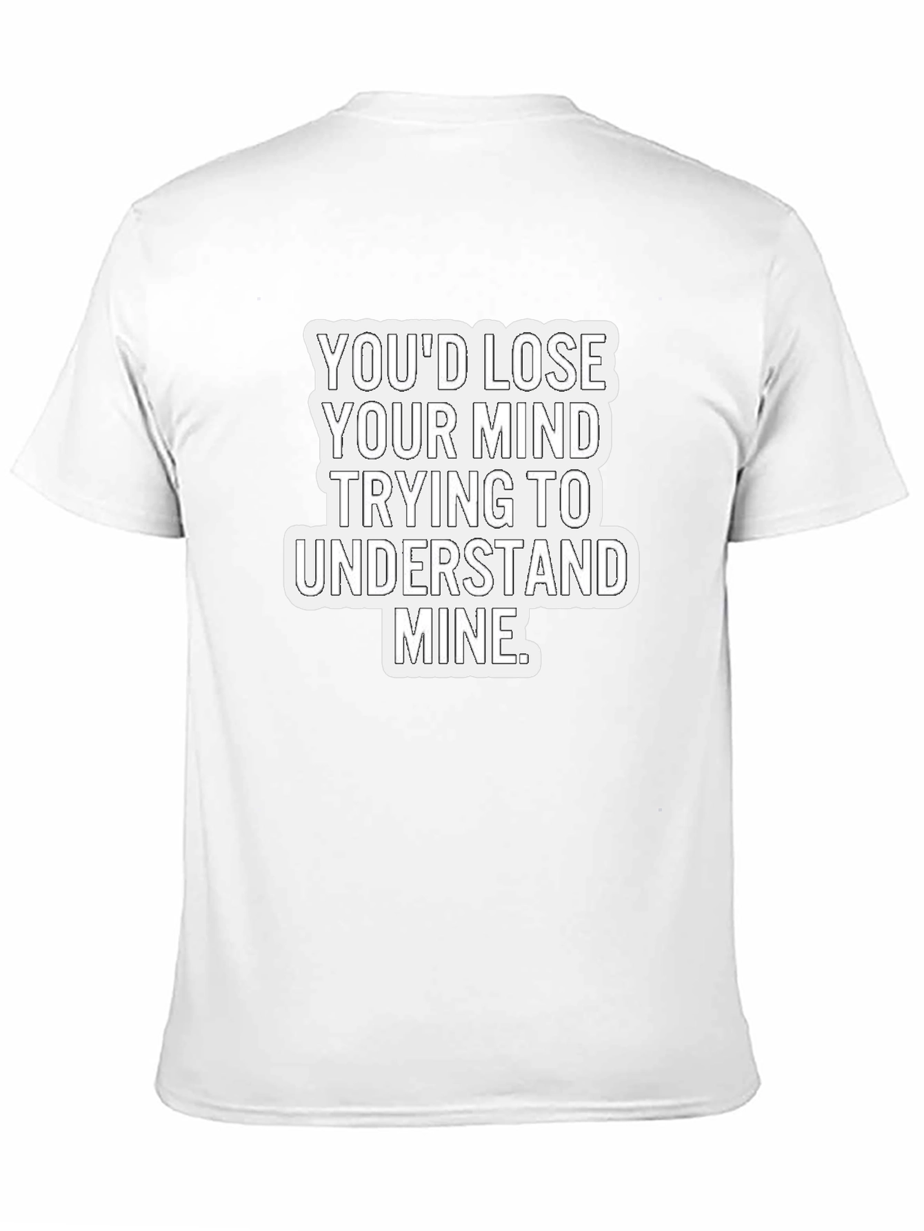 Black Lose Your Mind Men's Black Graphic Tee view 11