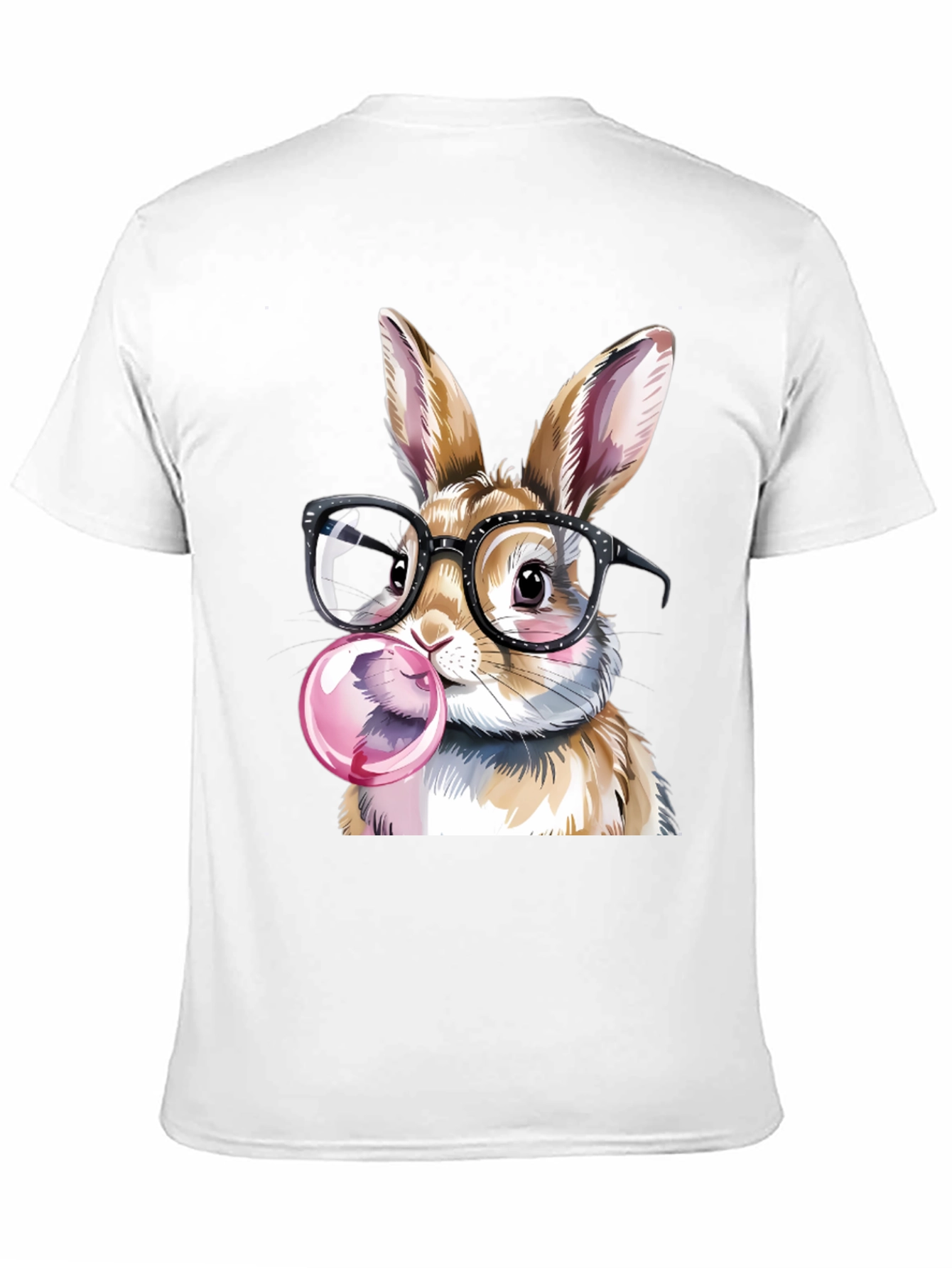 Black Rabbit with Glasses T-Shirt view 11