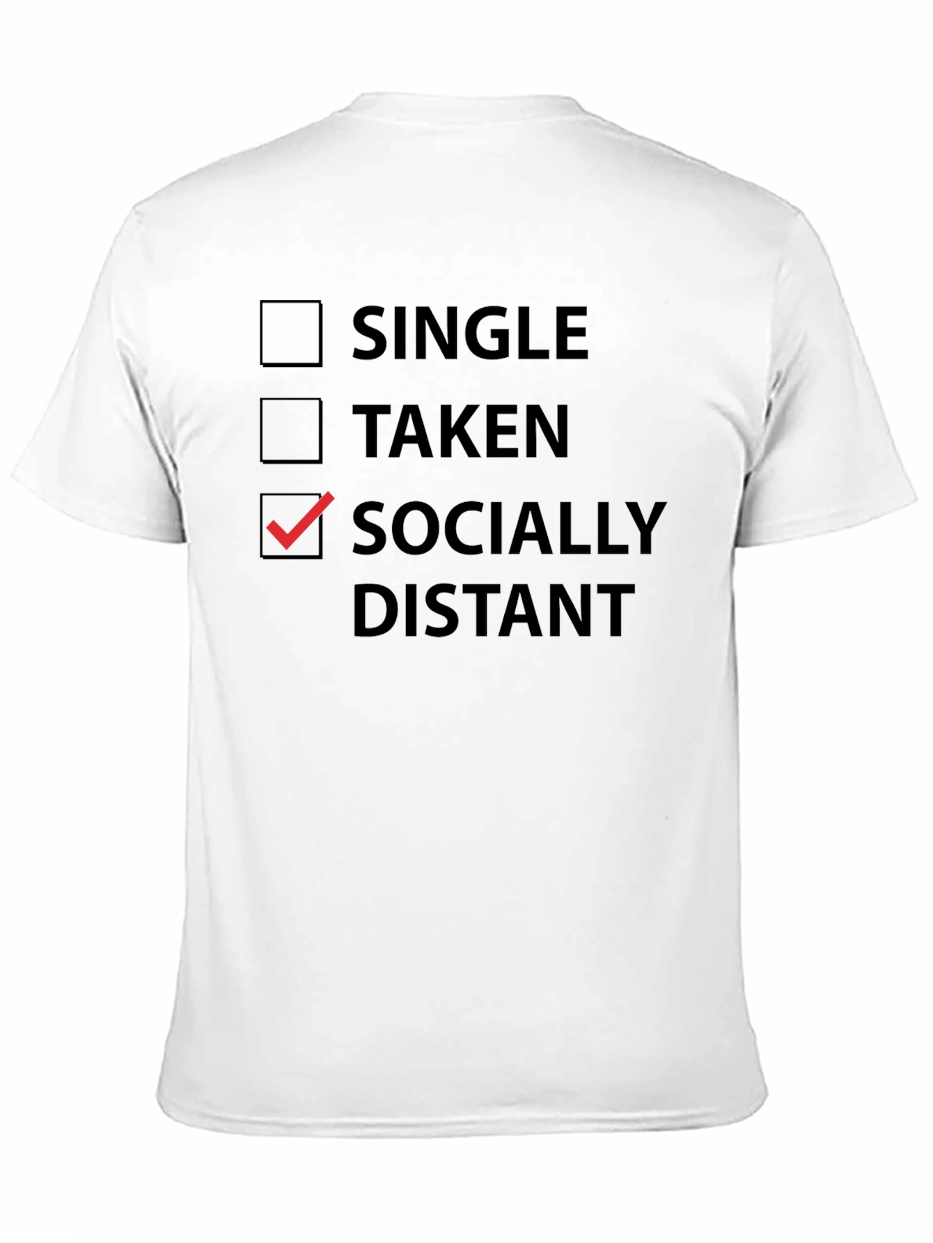 Black Socially Distant T-Shirt - Funny Introvert Tee view 11