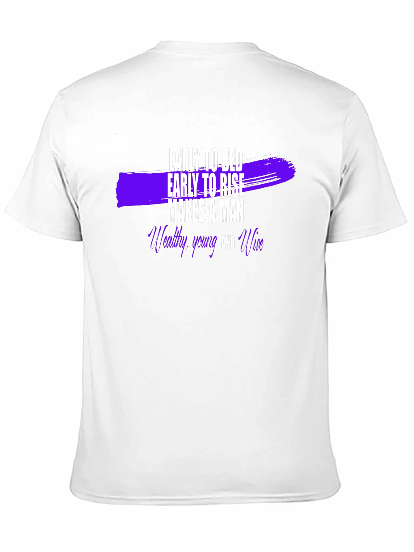 Black Early to Bed Early to Rise Men's T-Shirt view 11