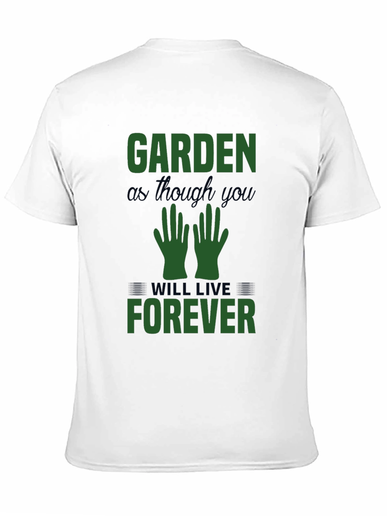 Black Garden As Though You Will Live Forever Tee view 11