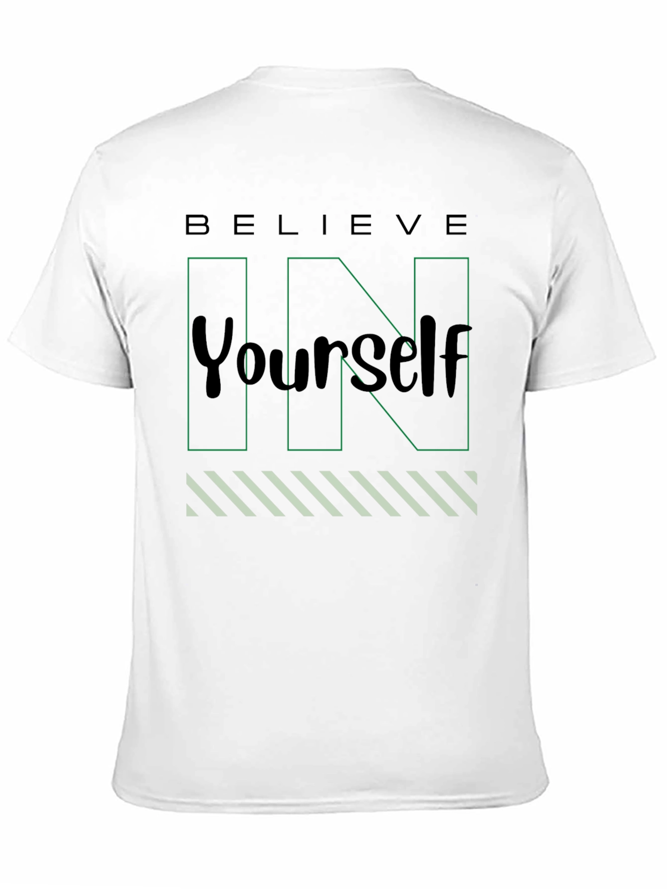 Black Believe In Yourself Black T-Shirt view 11