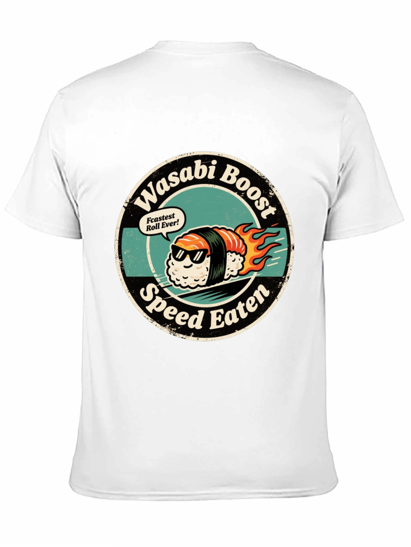 Black Wasabi Boost Sushi T-Shirt - Speed Eater view 11