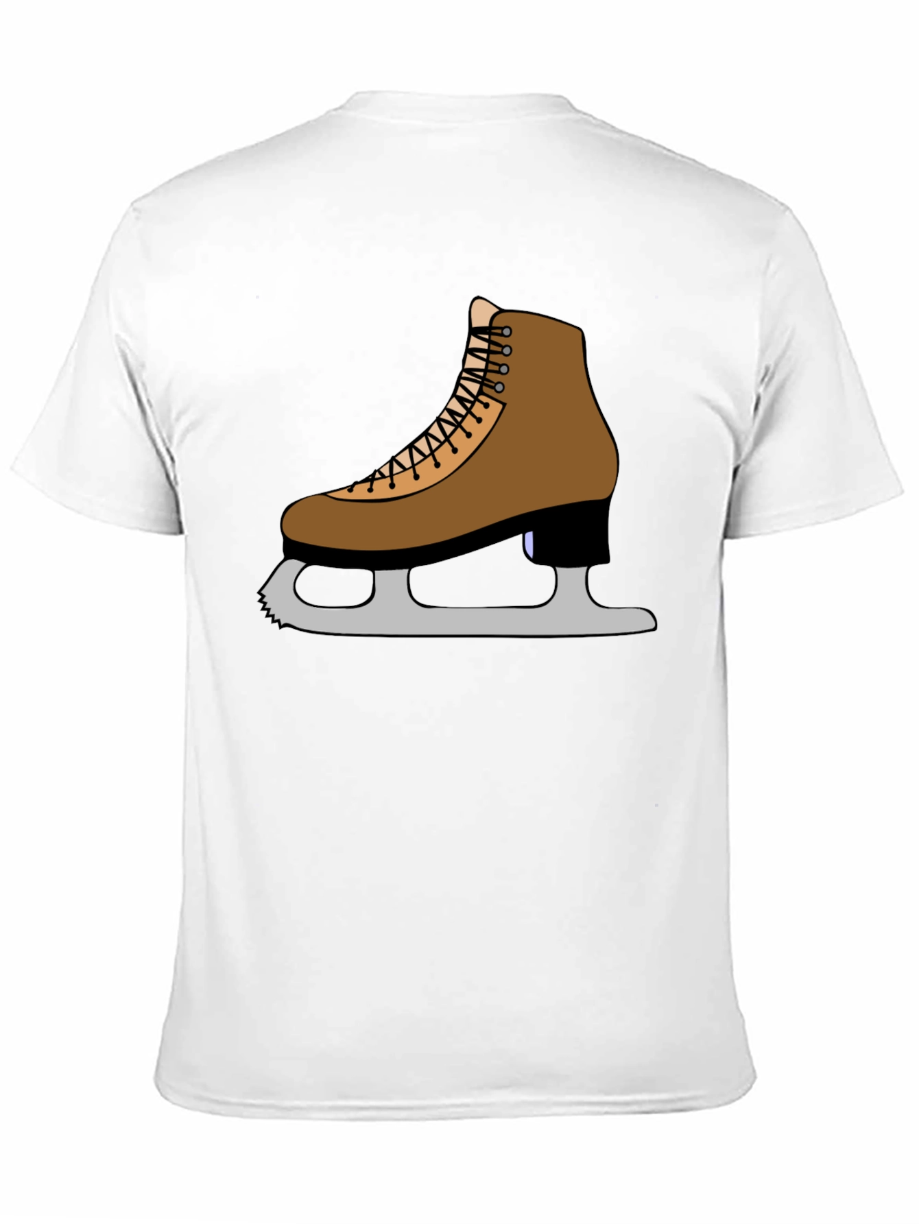 Black Figure Skate T-Shirt: Ice Skating Apparel view 11