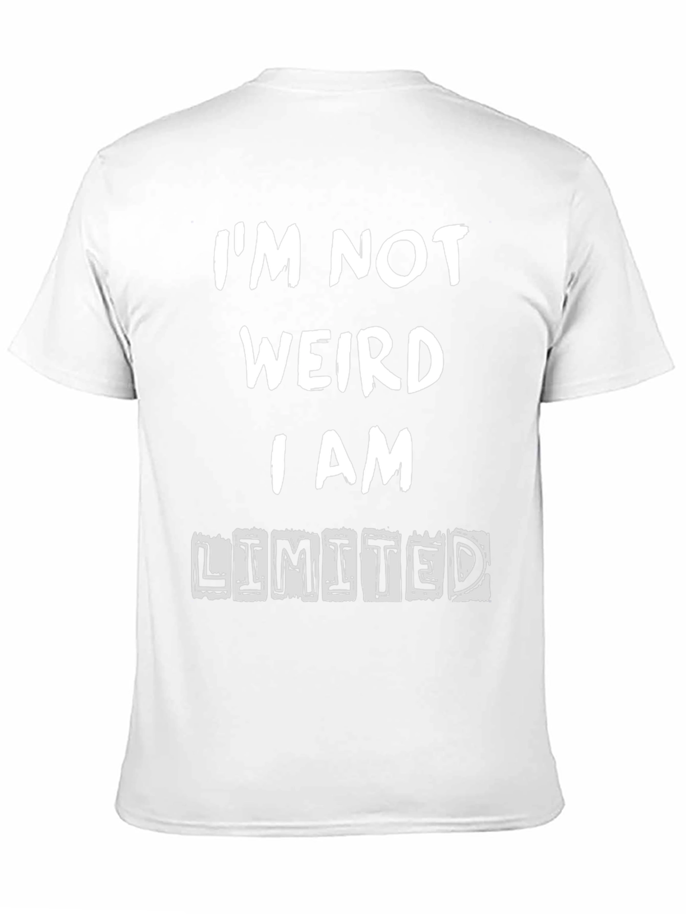 Black Funny I'm Not Weird T-Shirt view 11