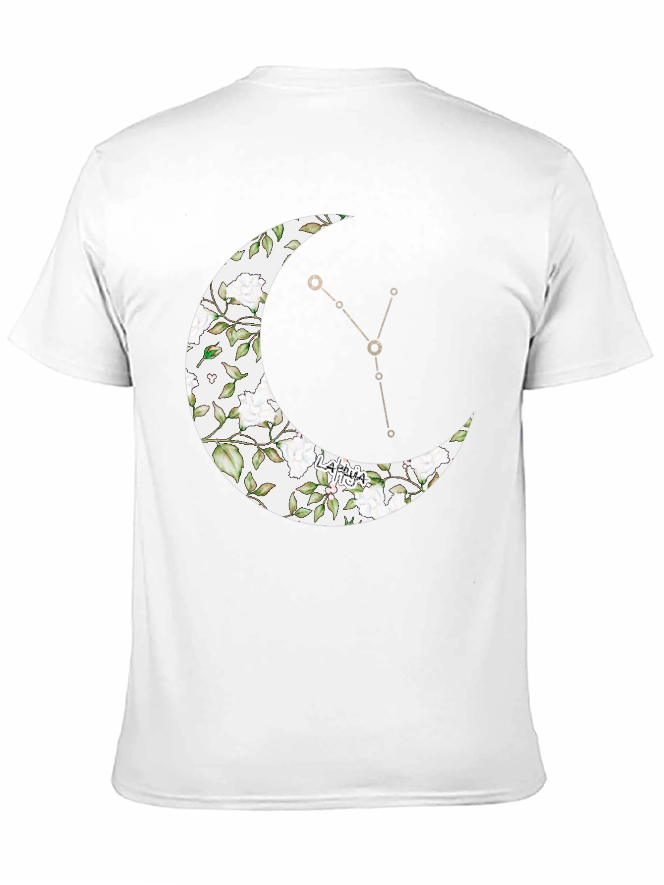 Black Crescent Moon Taurus Zodiac T-Shirt view 11