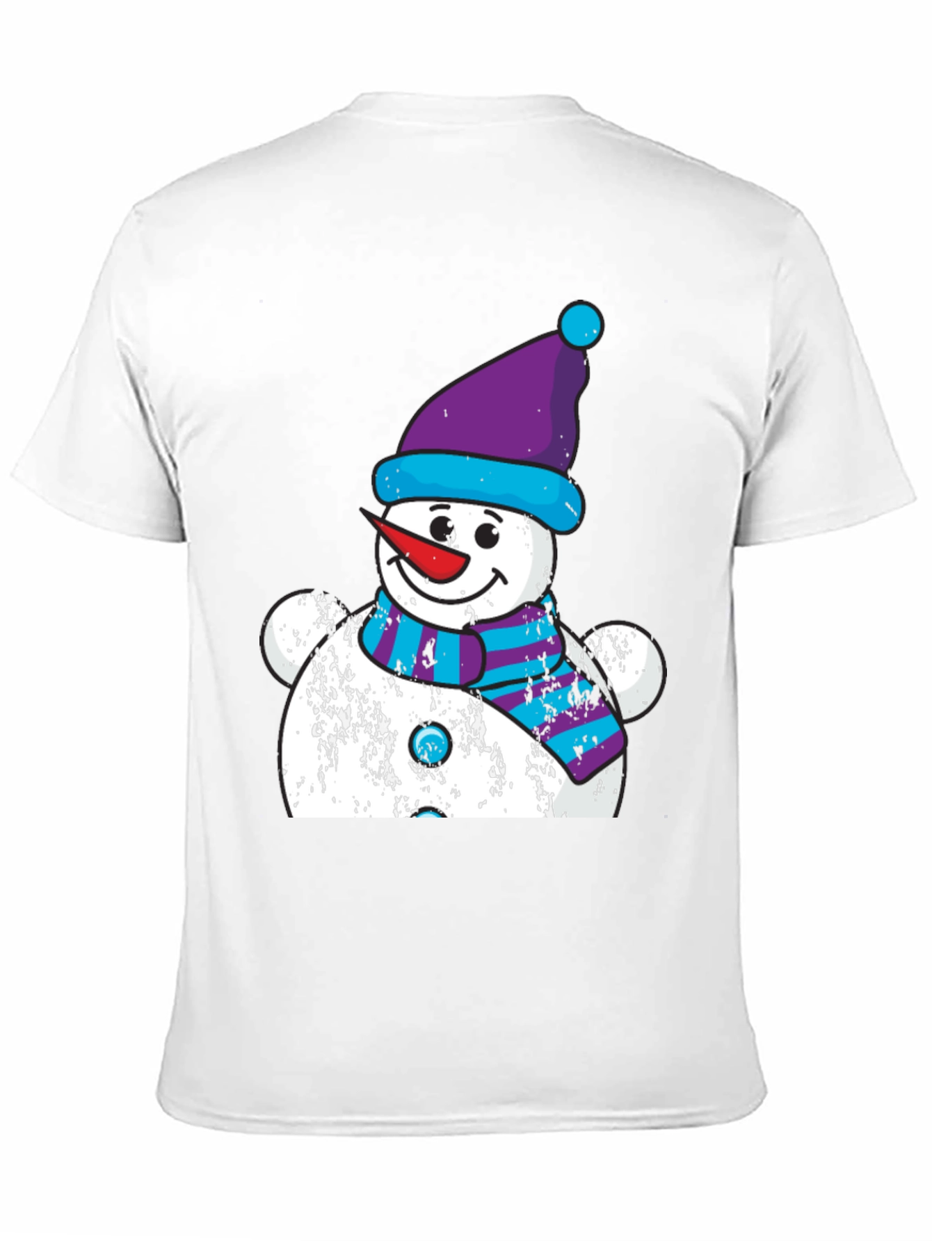 Black Festive Snowman Graphic Tee - Holiday Cheer view 11
