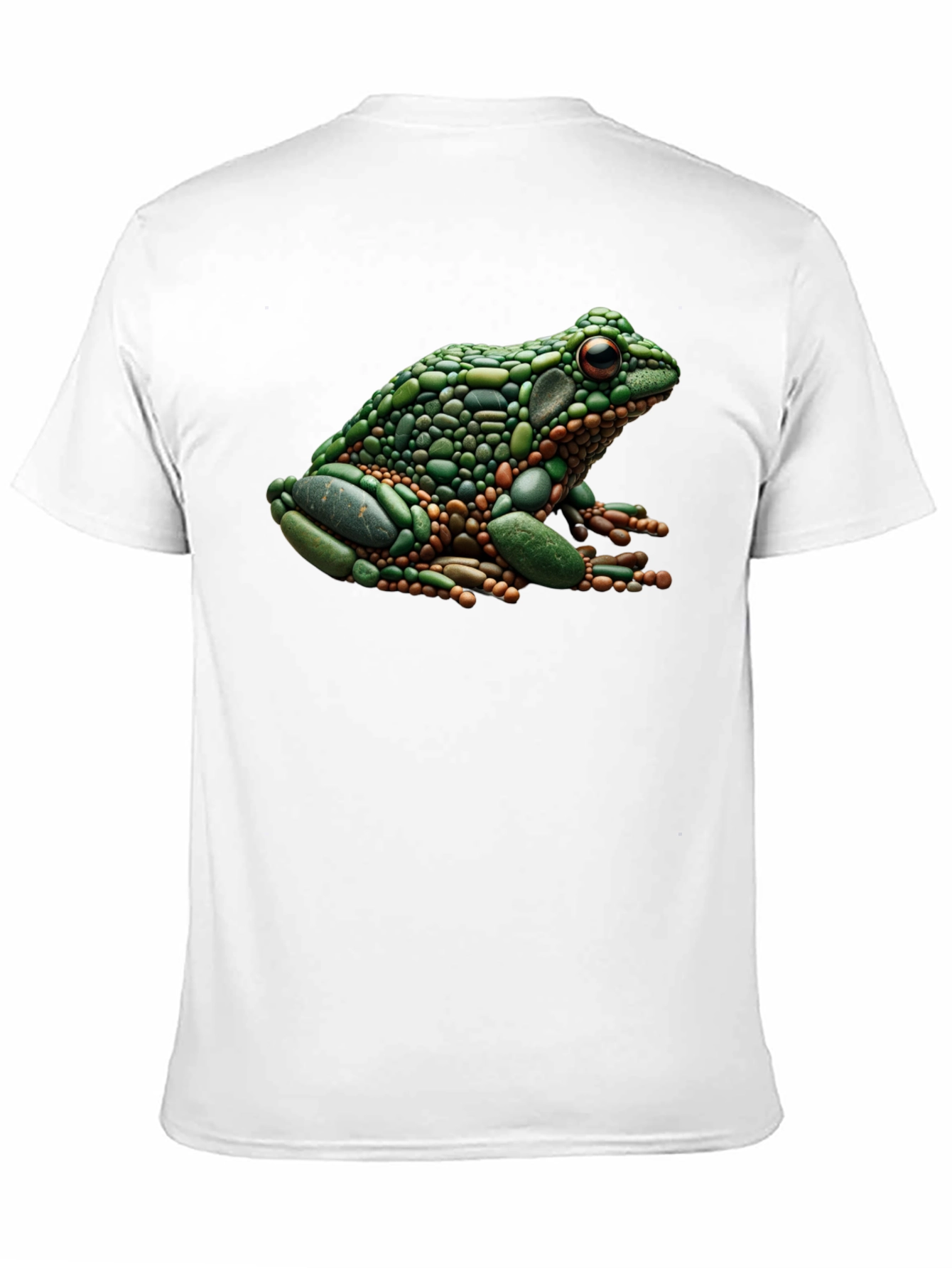 Black Frog Pebble Art Black T-Shirt view 11