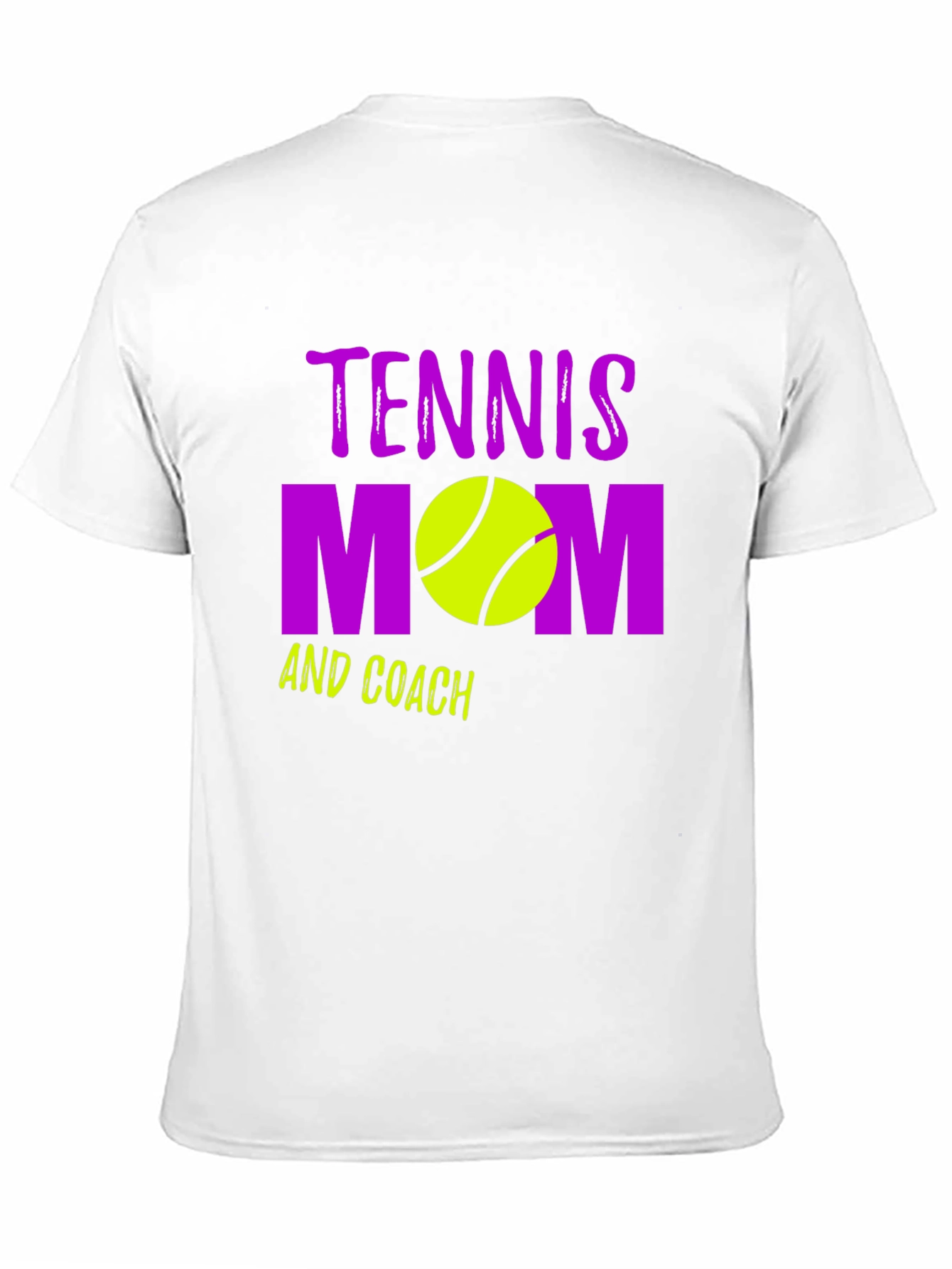 Black Tennis Mom and Coach Black Graphic T-Shirt view 11