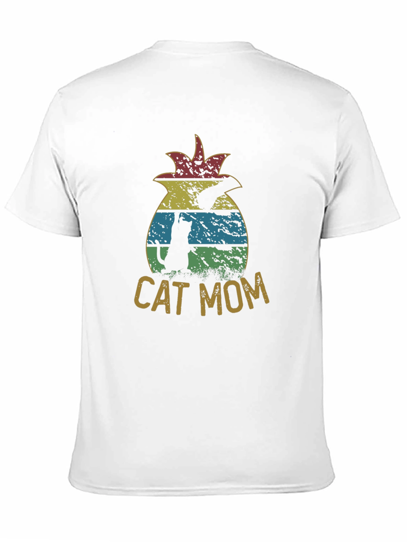 Black Cat Mom Pineapple Graphic T-Shirt - Unisex view 11