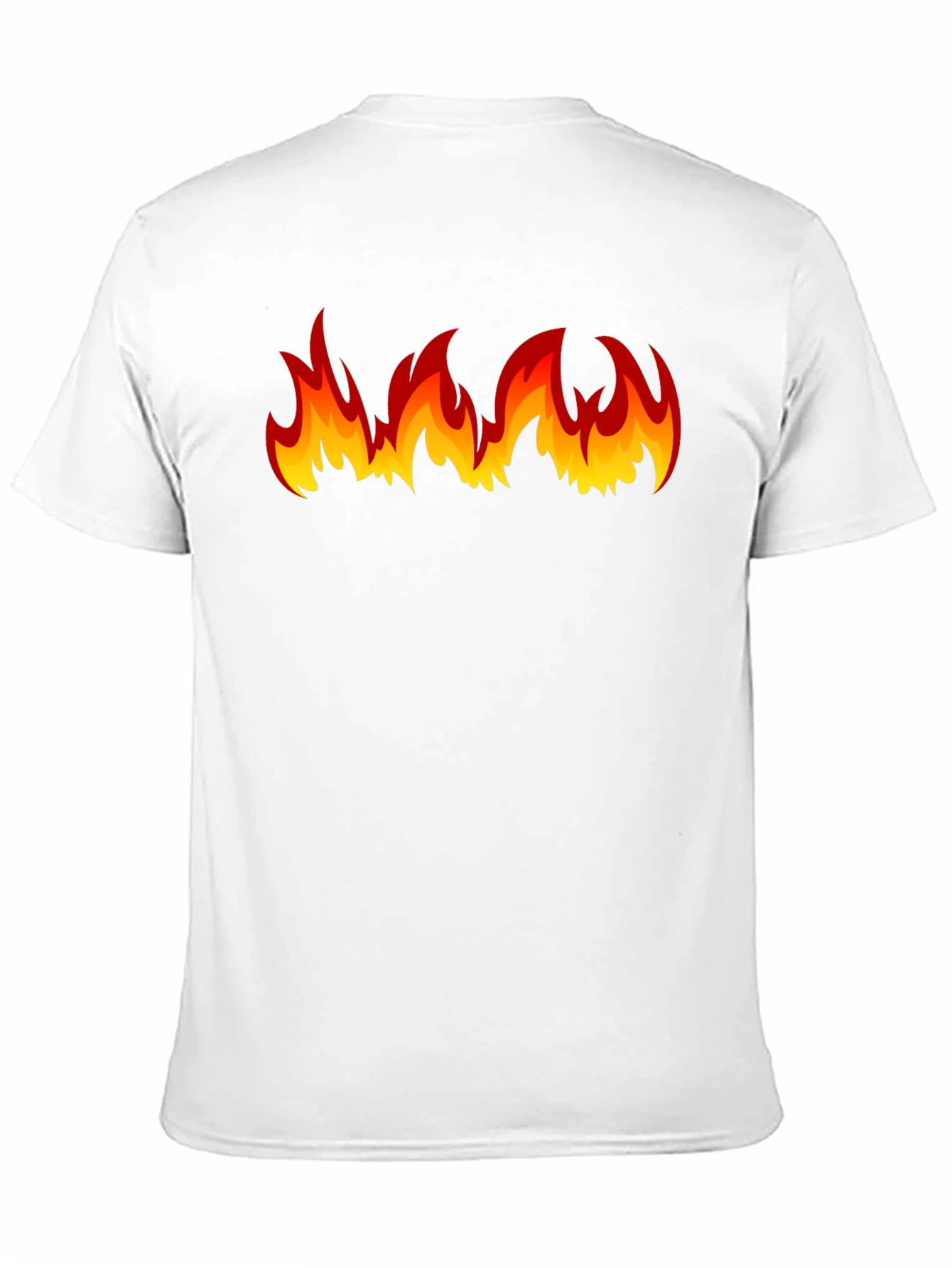 Black Fiery Flames Graphic T-Shirt - Bold & Eye-Catching view 11