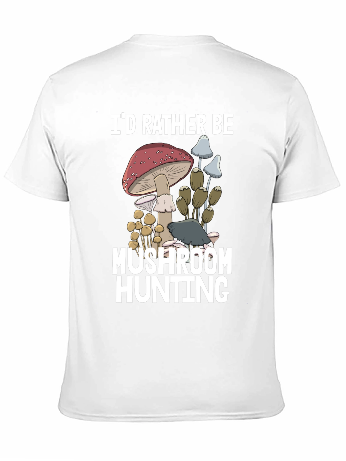 Black Mushroom Hunting Graphic Tee view 11