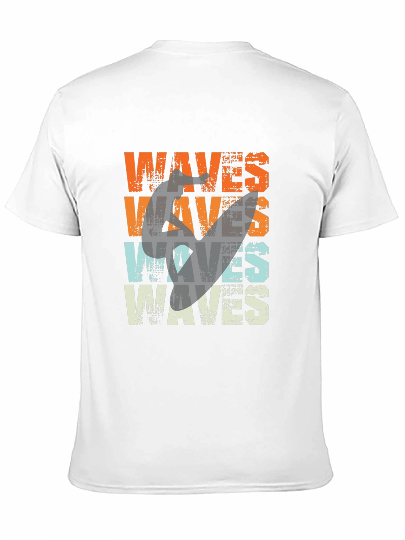 Retro Waves Graphic Tee - Surfer Style T-Shirt - 11