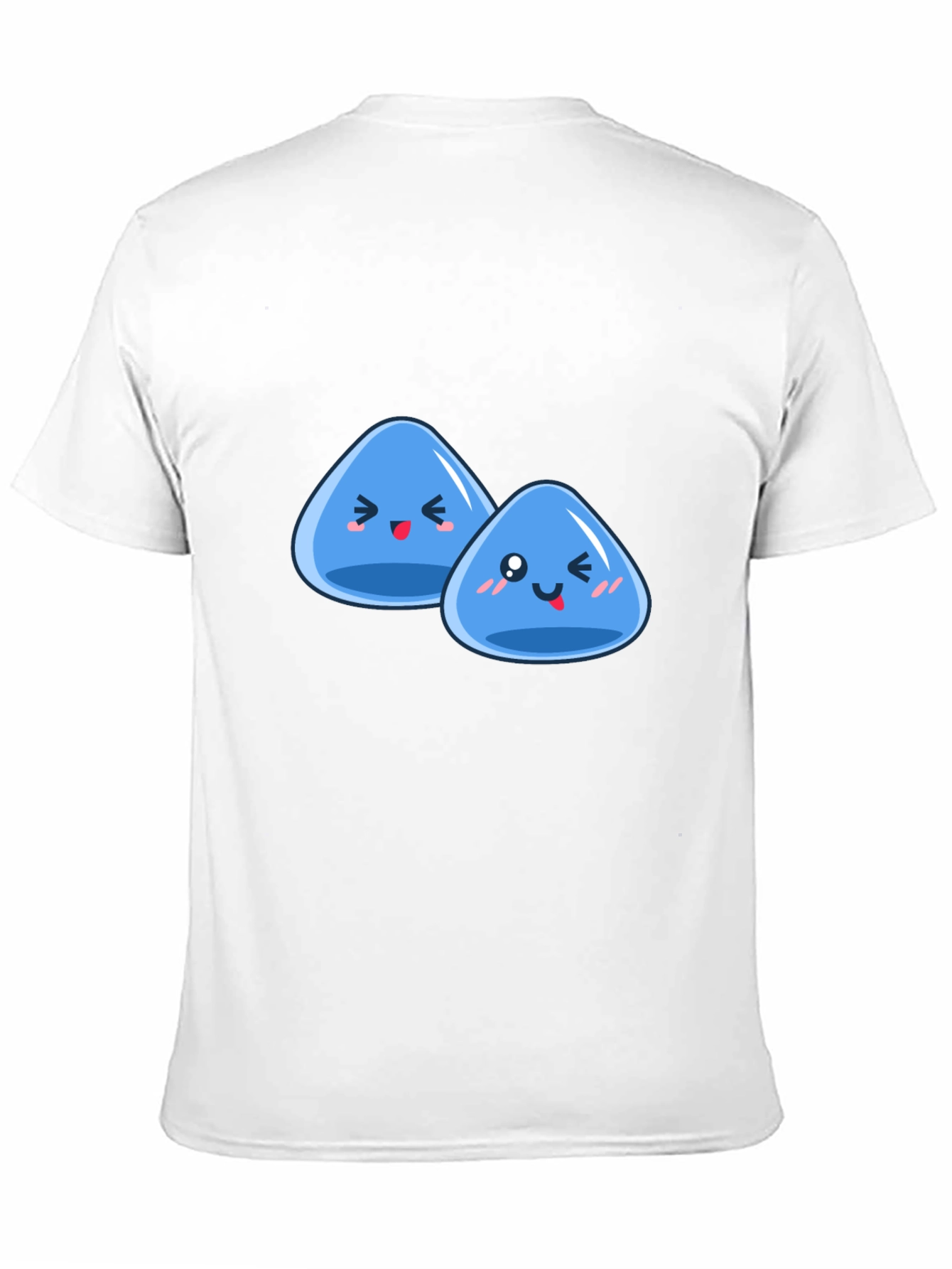 Black Cute Slime Duo Graphic T-Shirt view 11