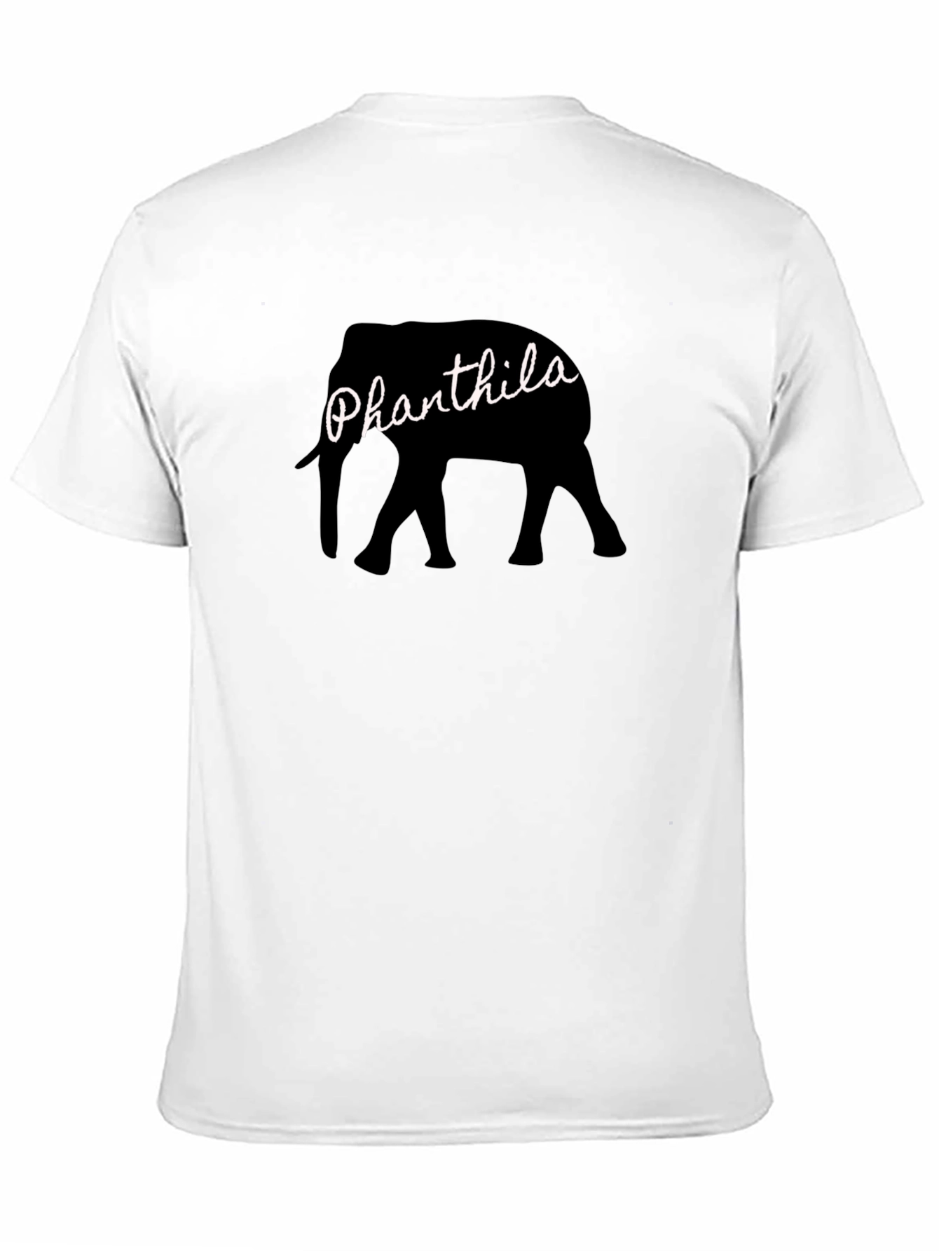 Black Phanthila Elephant Black T-Shirt view 11