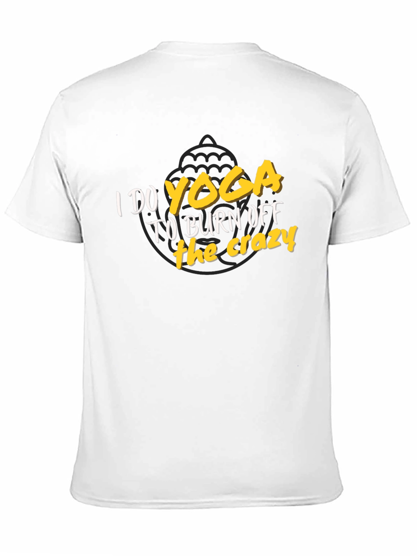 Black Yoga Burn Off the Crazy T-Shirt view 11