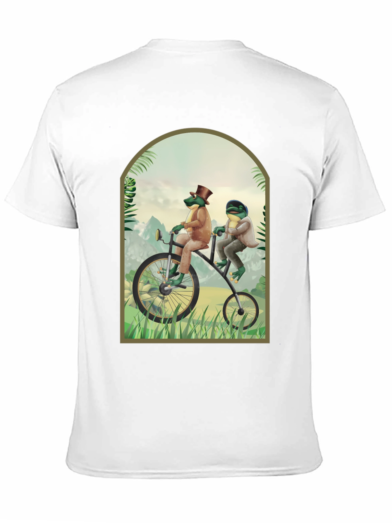 Black Frogs on a Bike T-Shirt view 11