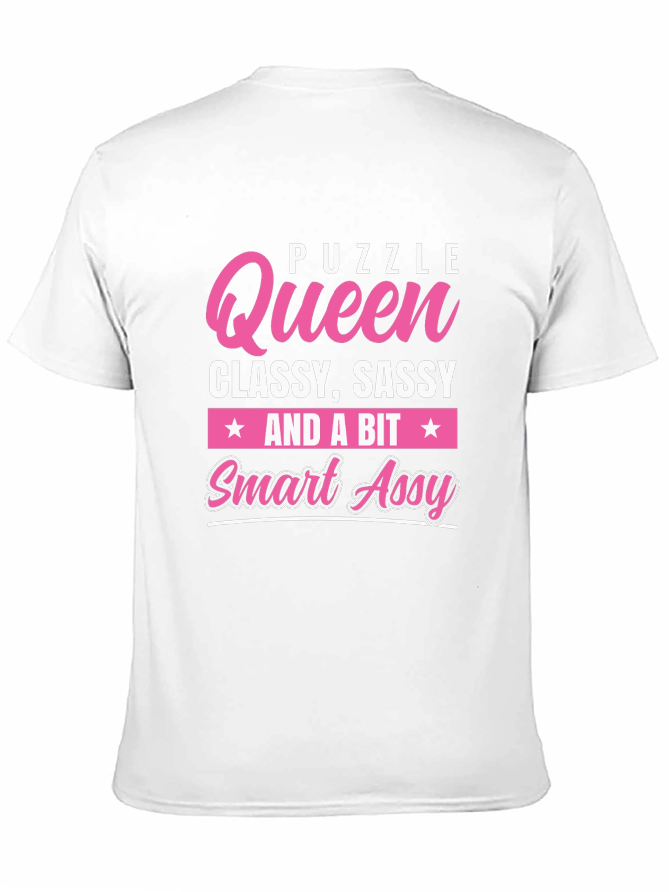 Black Puzzle Queen Graphic T-Shirt - Classy Sassy Smart Assy Tee view 11